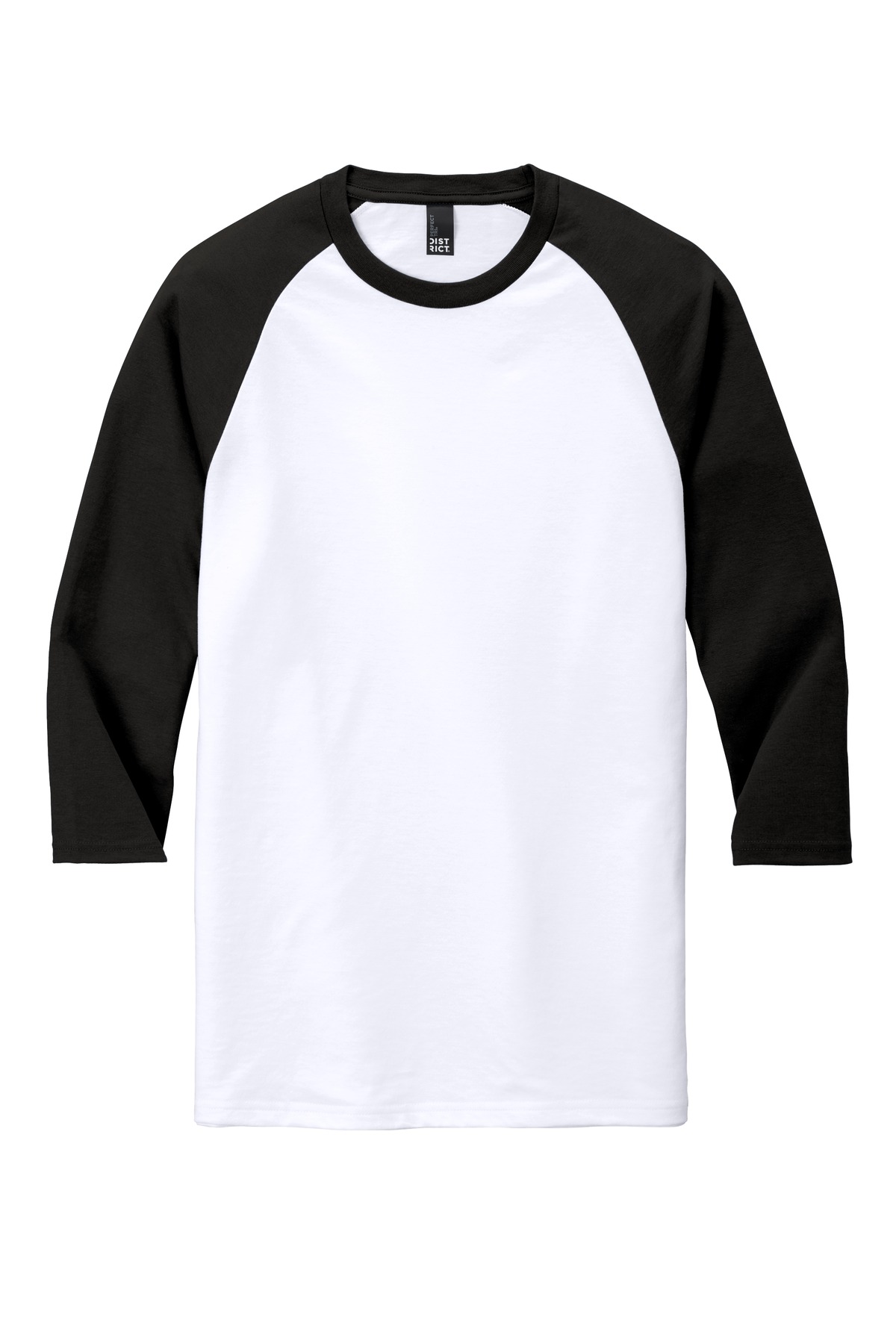 District Perfect Tri 3/4-Sleeve Raglan. DM136 1