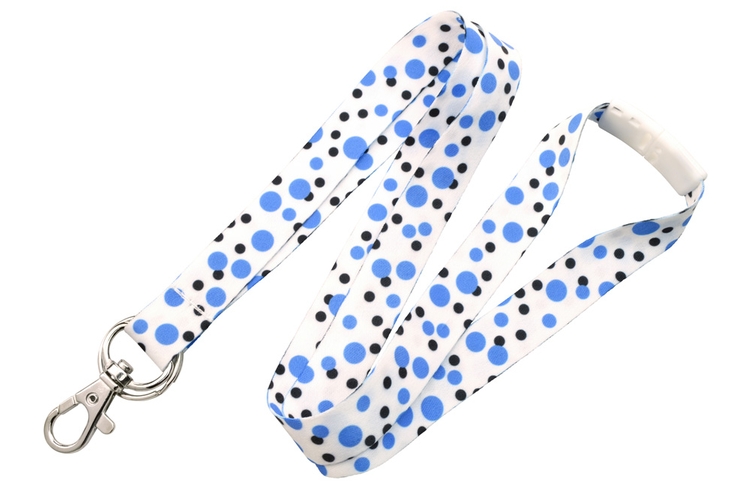5/8" Pre-printed Dye Sublimated Lanyard with Breakaway (Polka Dot) 1