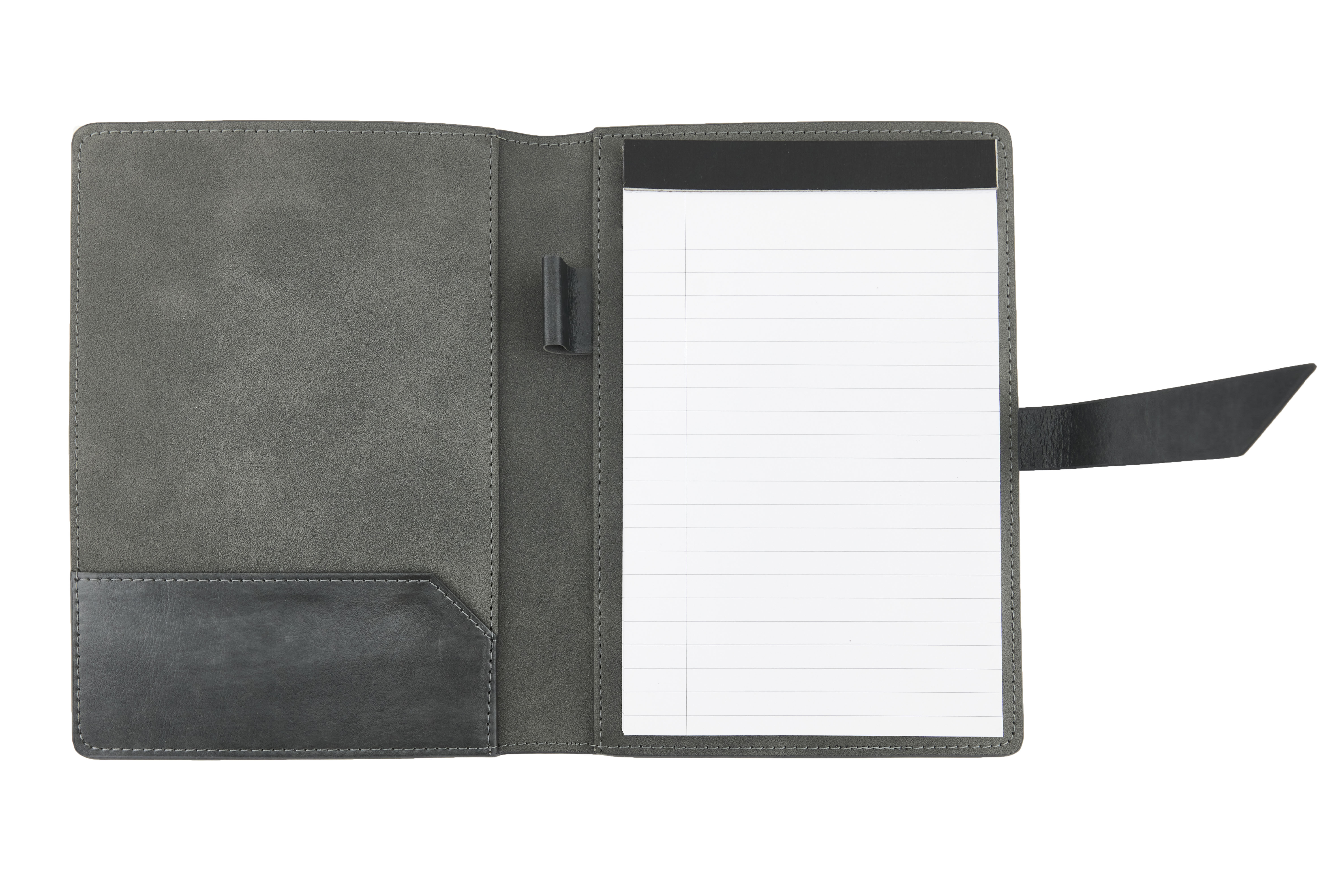 English Tan New Age Italian PU Leather Junior Padfolio (Grey) 2