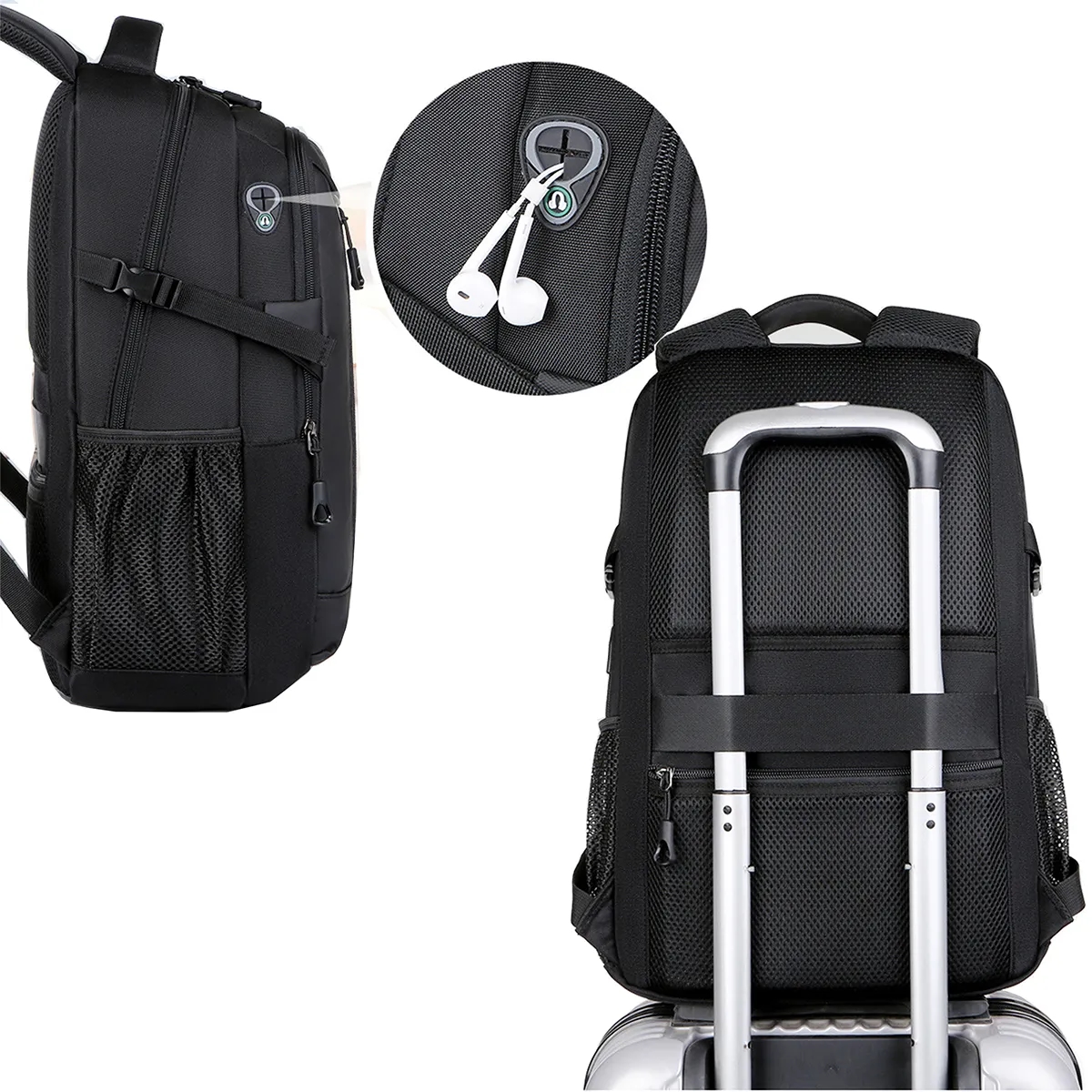 Durable Anti Theft Travel Laptop Backpack With Charging Port 7