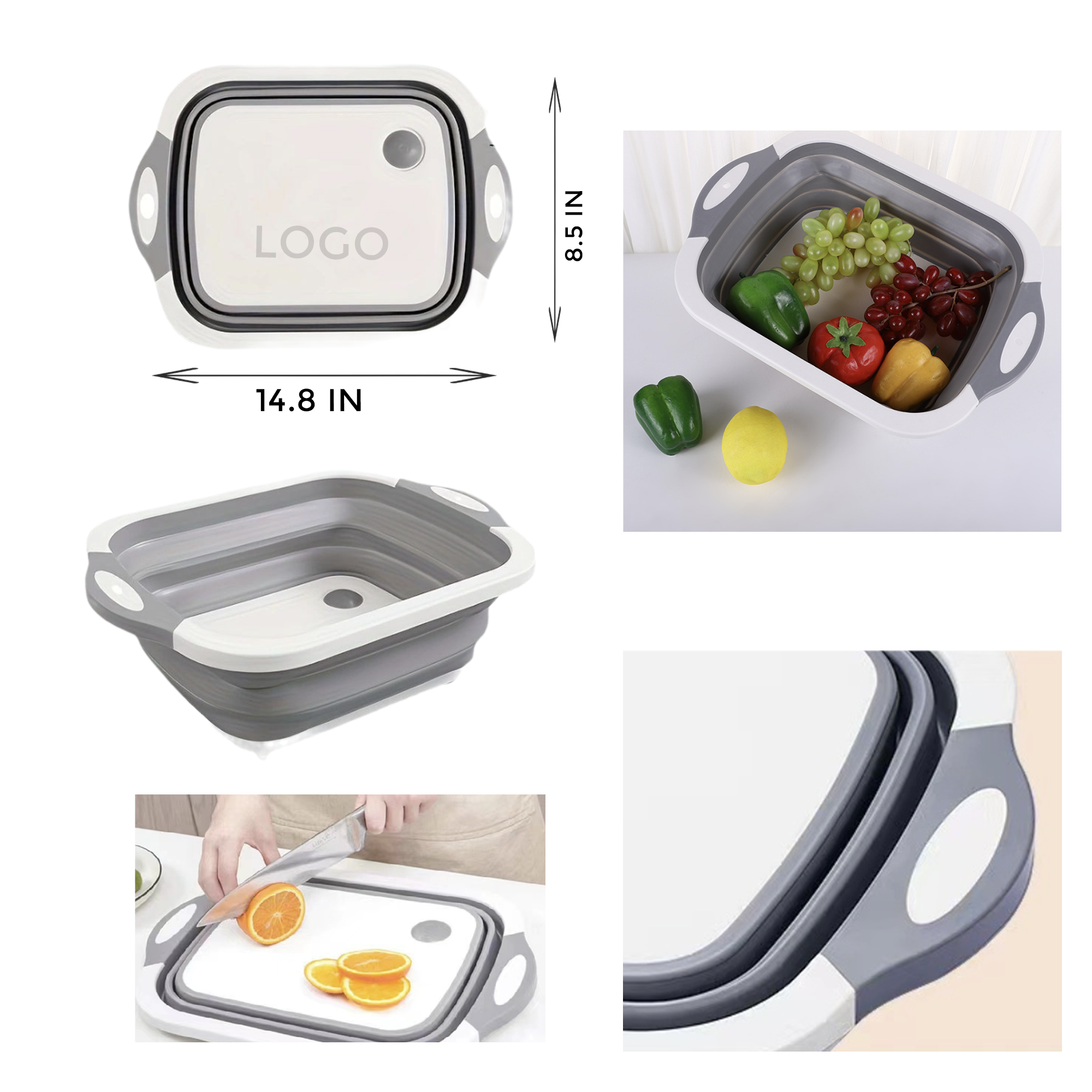 MOQ 10 PCS Durable Folding Plastic Cutting Board 2