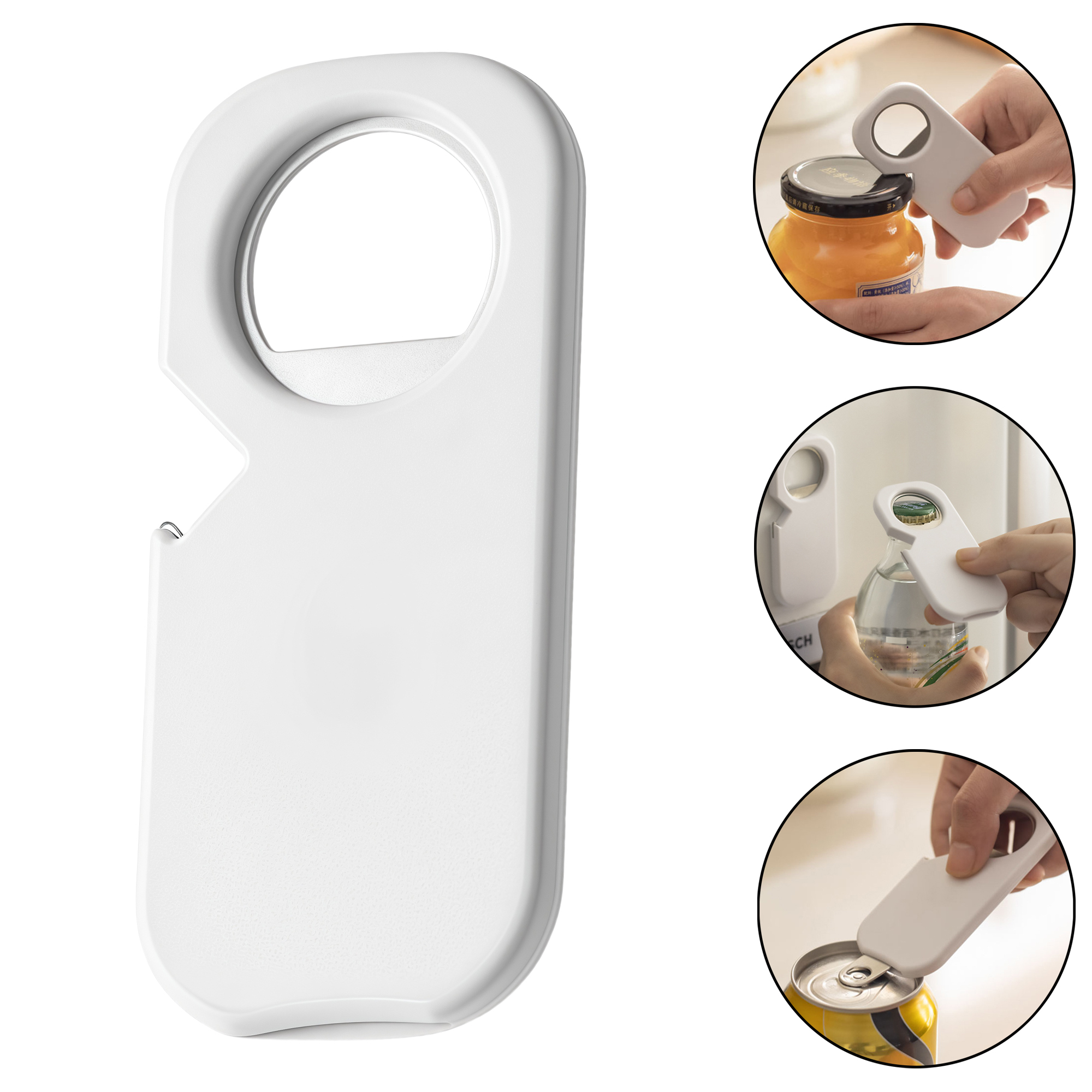 Magnetic Bottle Opener Fridge Magnet Beer Cap Lifter Soda Opener Household Tool 3