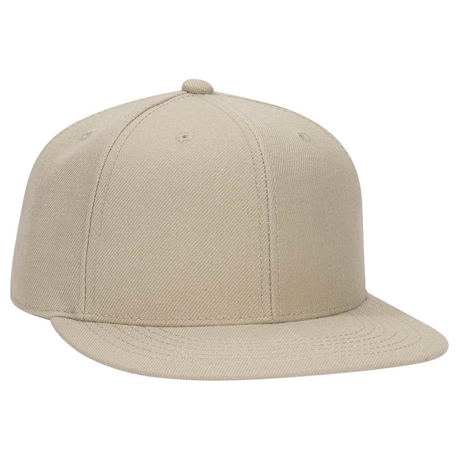 OTTO CAP® OTTO FIT® 6 Panel Pro Profile Flat Visor Baseball Cap 23