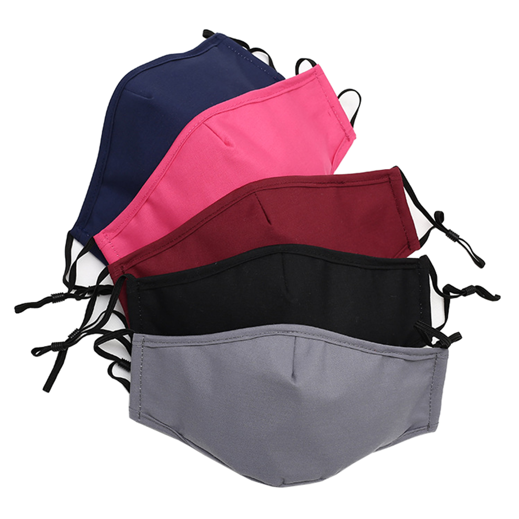 Face Mask With Filter Pocket And Nose Clip 2
