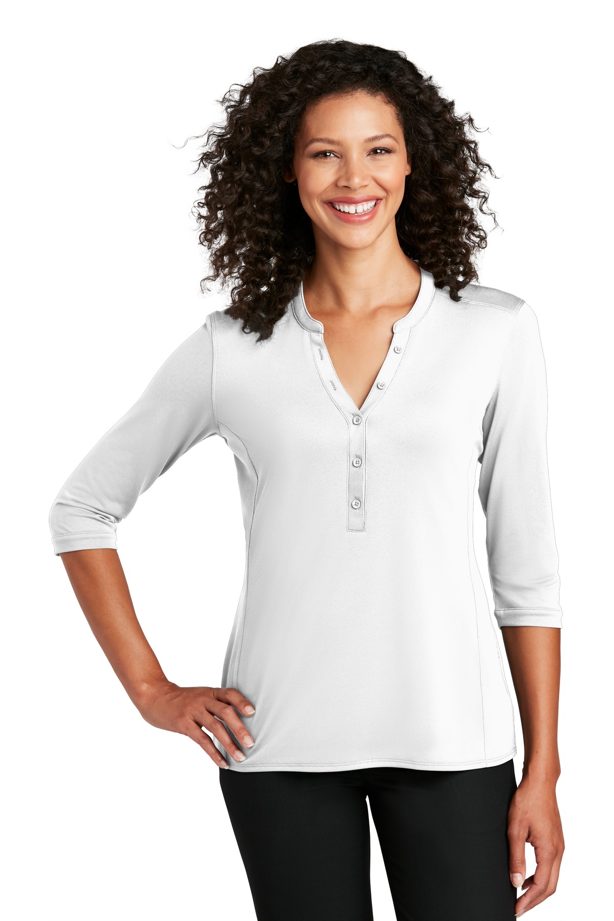 Port Authority Women's UV Choice Pique Henley LK750 57