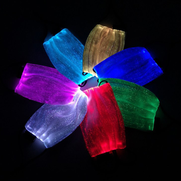 Party Rave led mouth fabric luminous masks 5