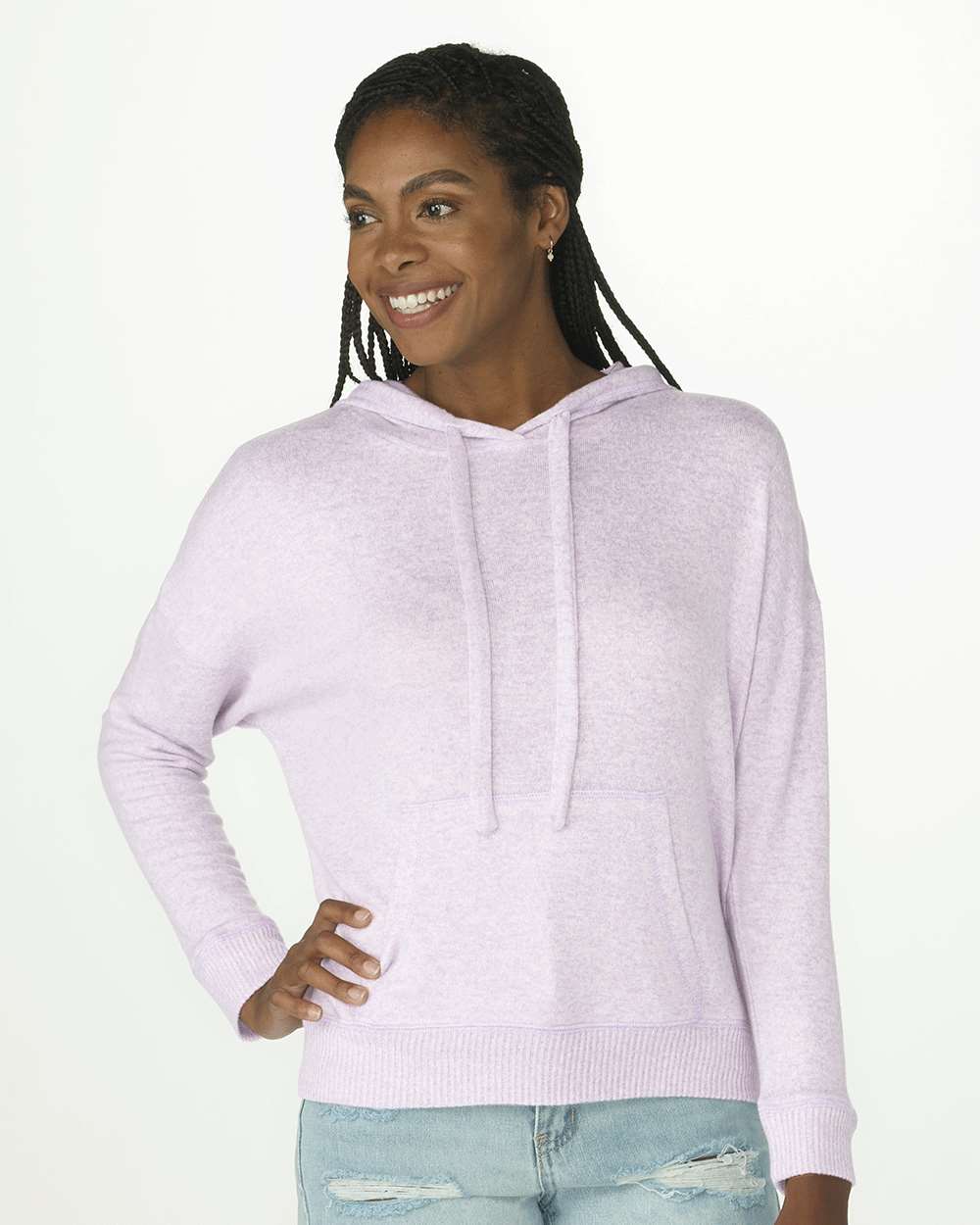 Women's Cuddle Fleece Hooded Sweatshirt - BW1501 54