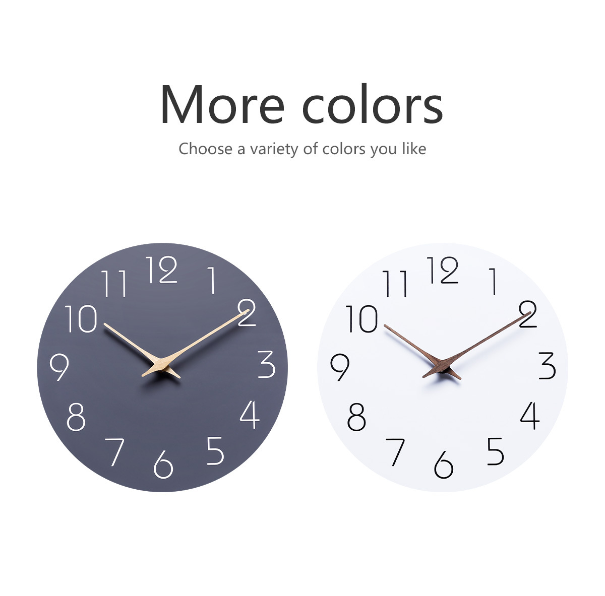 Decorative Battery Operated Wall Clocks 10 Inch 7