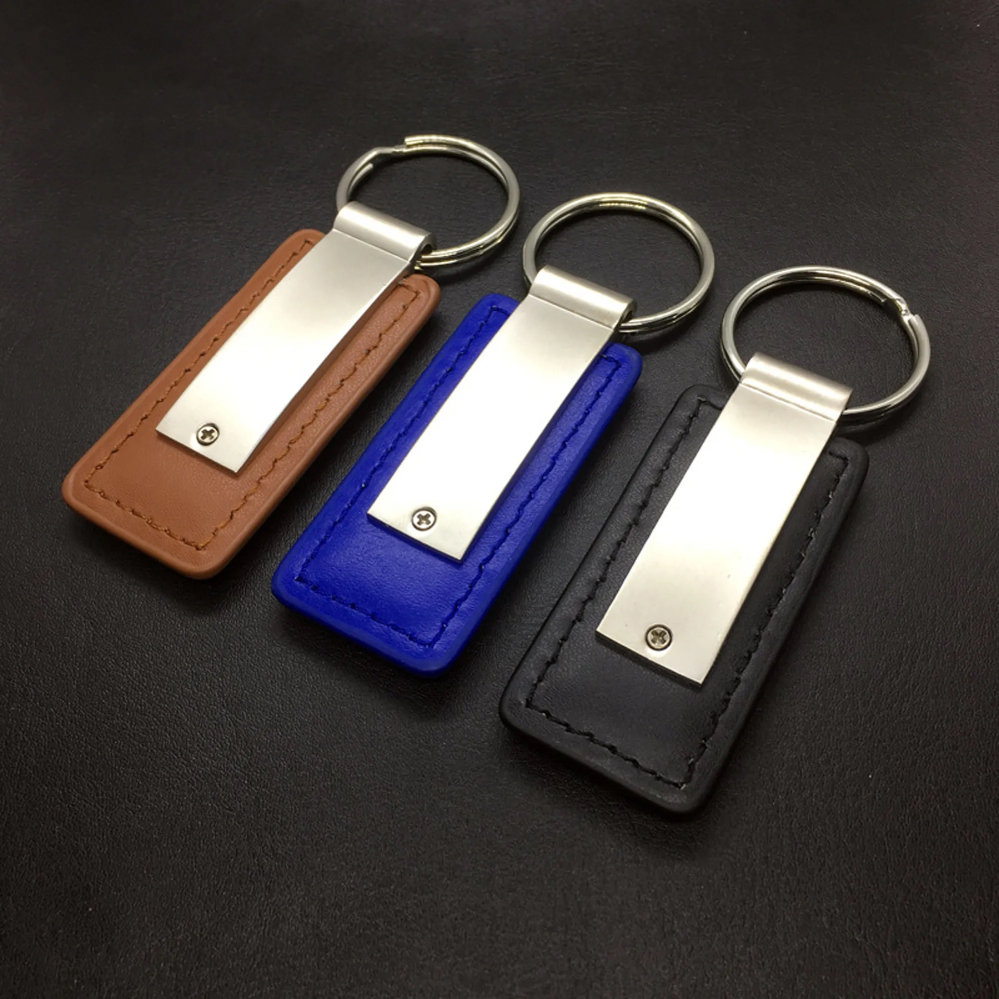 Custom Pu Leather Metal Key Chain 3