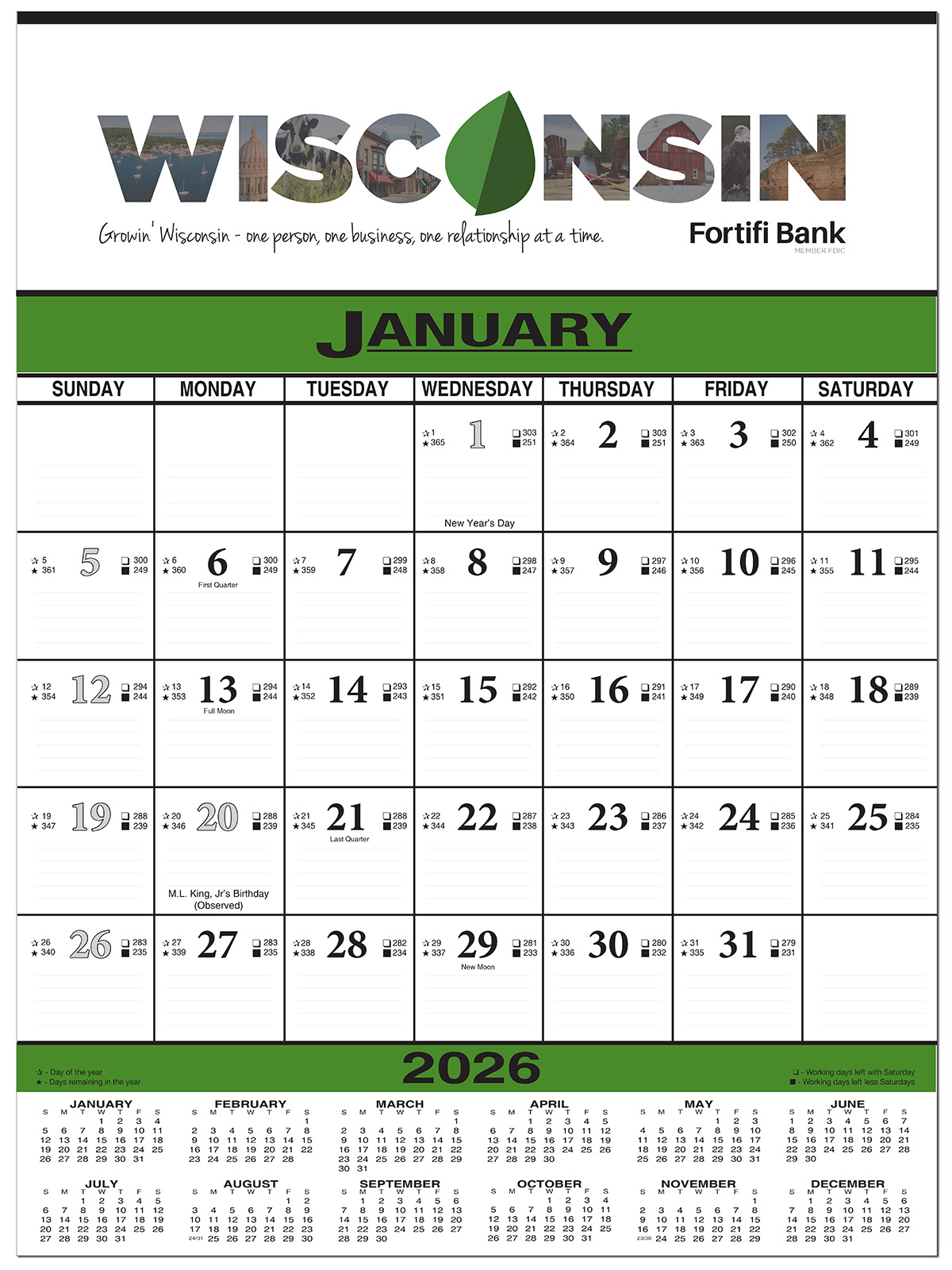Economy Contractor 12 Sheet Wall Calendar - Full Color 2