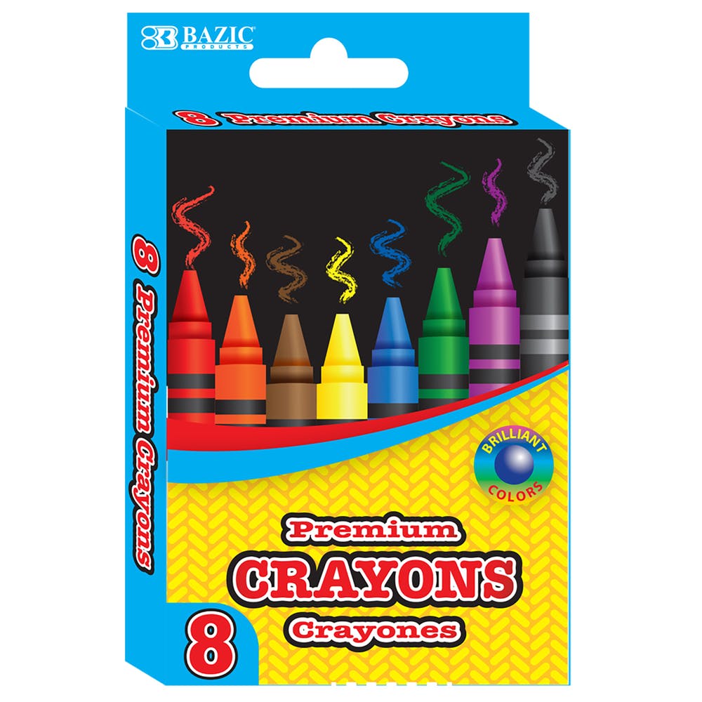 Crayons - 8 Count Assorted Colors 2