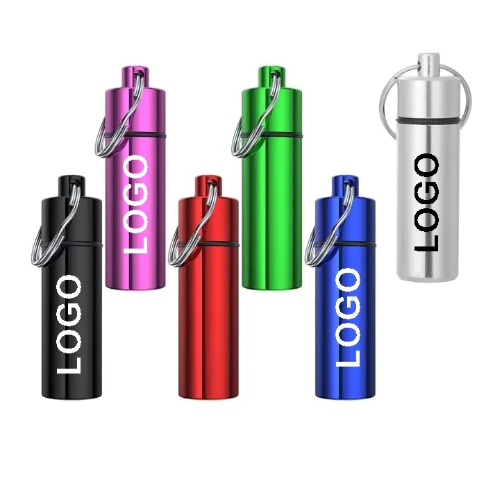 Aluminum Pill Case Keychain 4