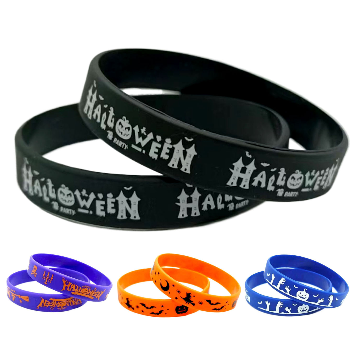 8pcs Halloween silicone Bracelets 2