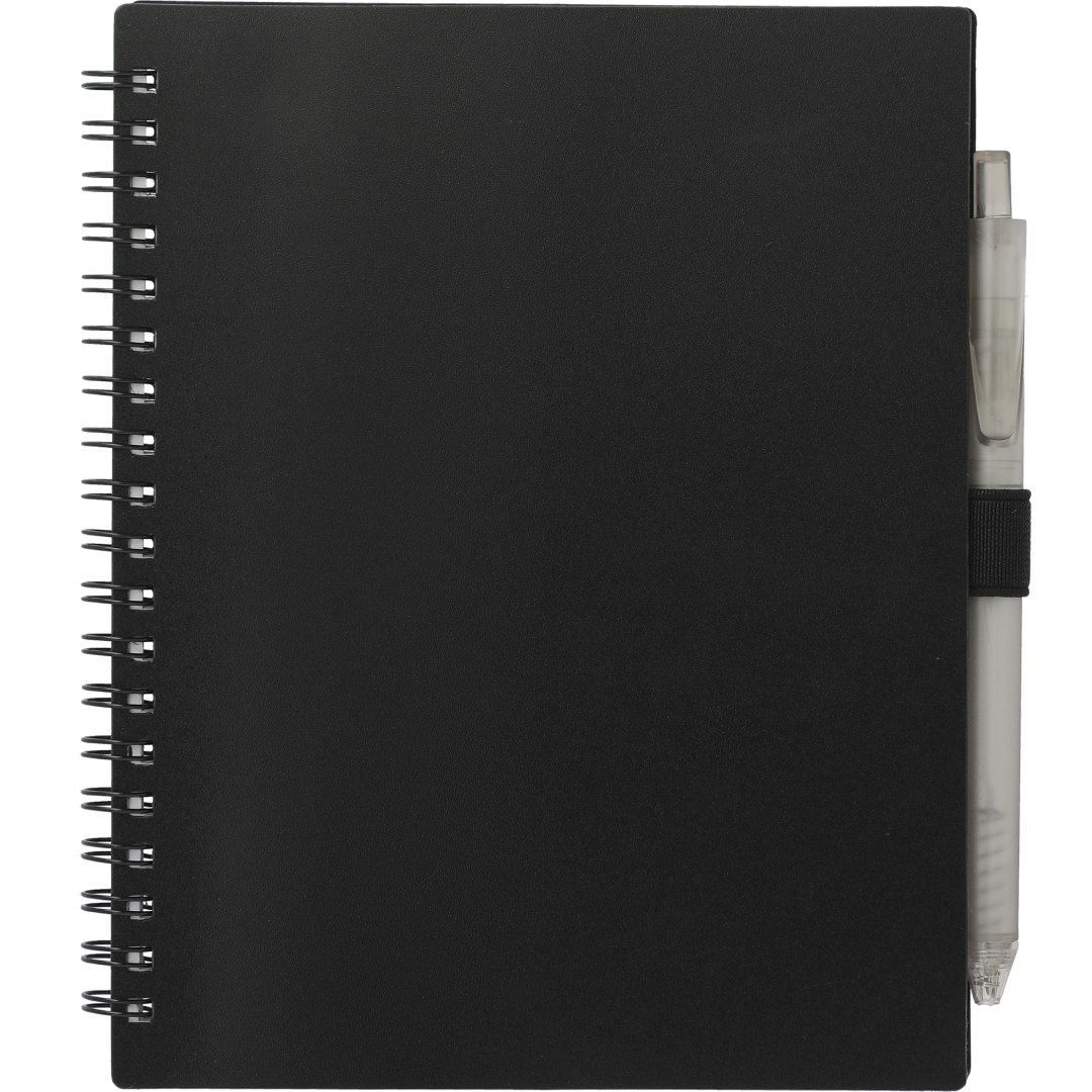 FSC® Recycled 5.5” x 7” Spiral Notebook w/ RPET Pe 202