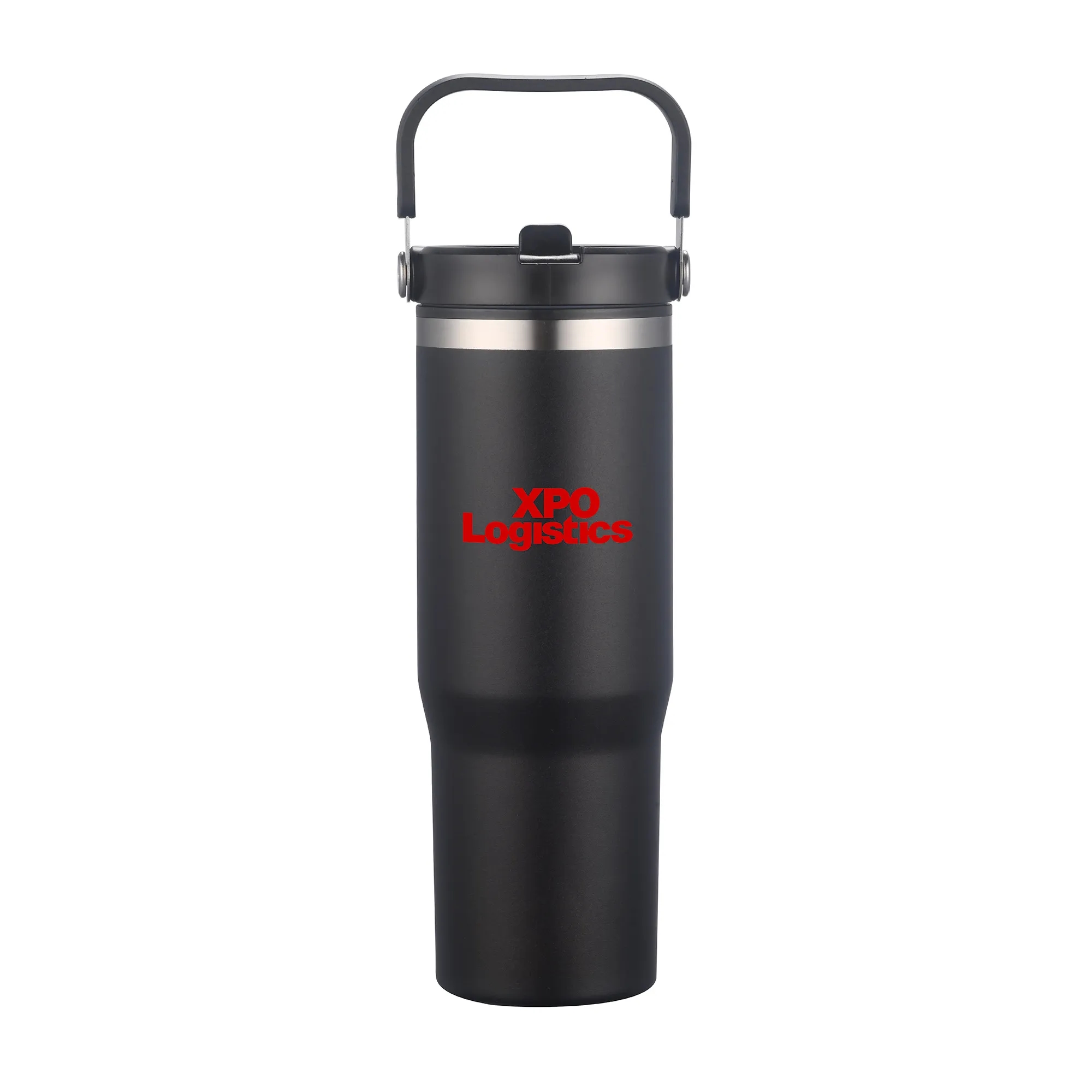 30oz. Double Wall SS / PP Mug with Handle and Flip Straw 6