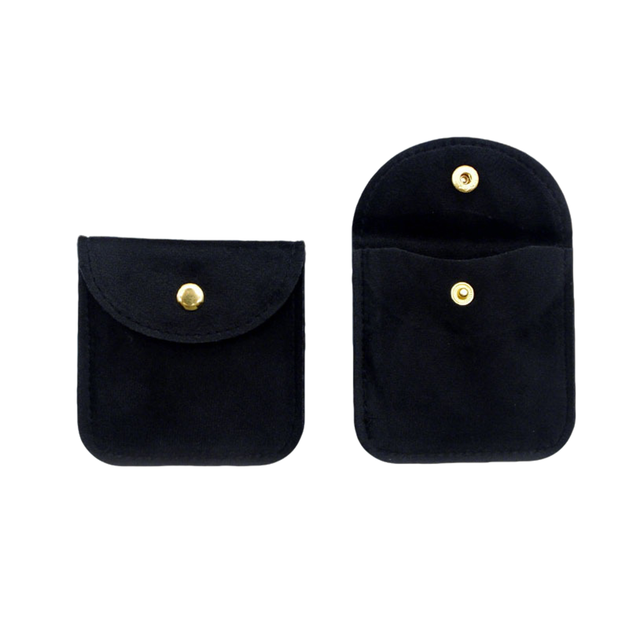 Velvet Snap Pouch For Jewelry Or Coins 3.2" x 3.2" 6