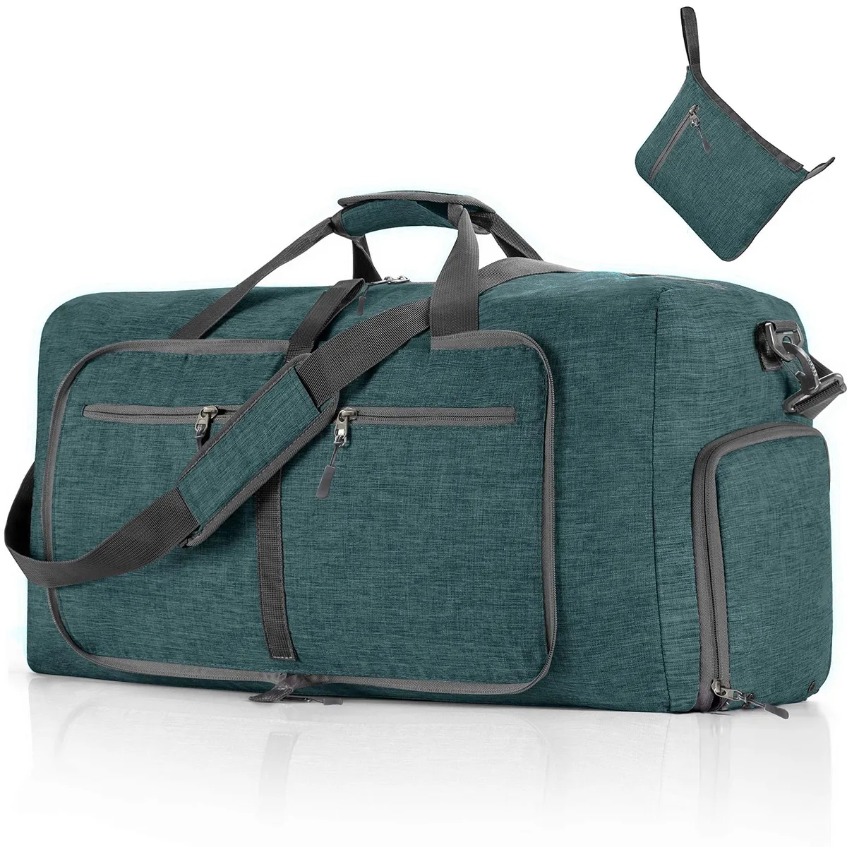 Foldable Travel Duffel Bag with Shoes Compartment 5