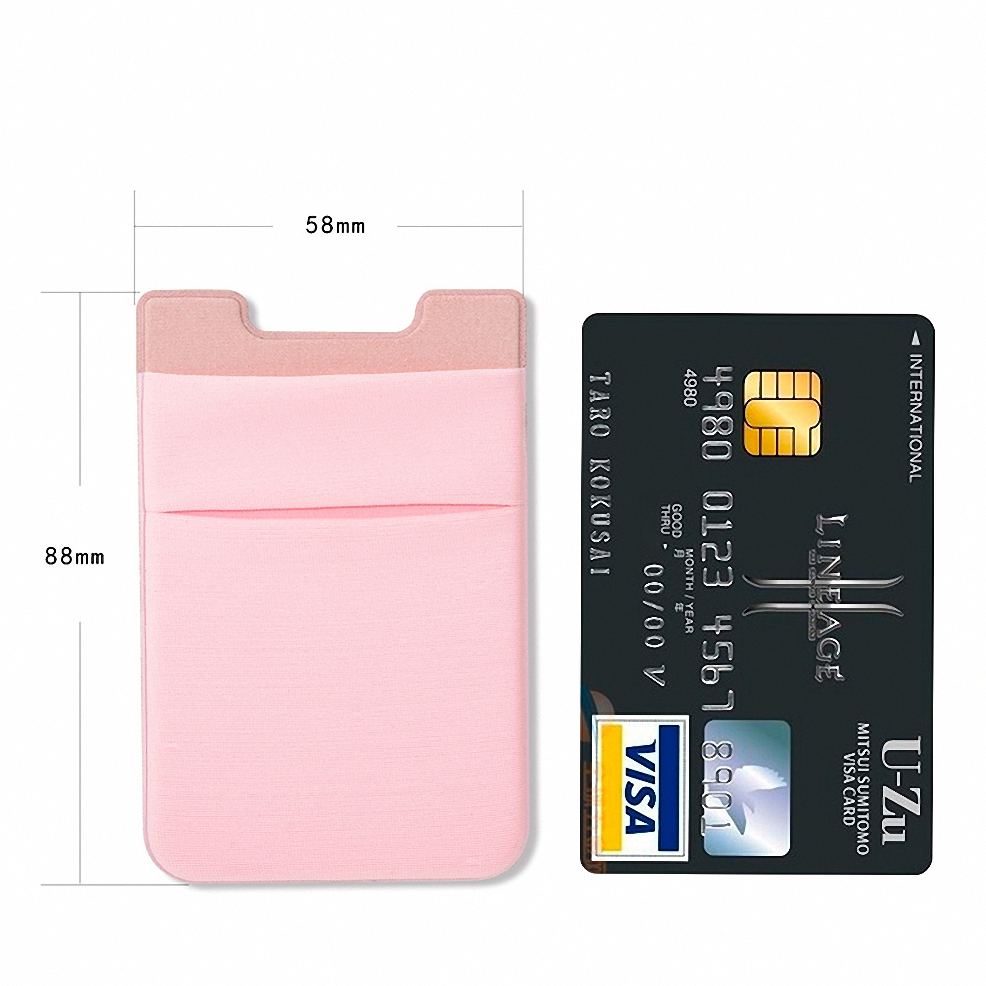 Double Pocket Phone Wallet with Stretch 5