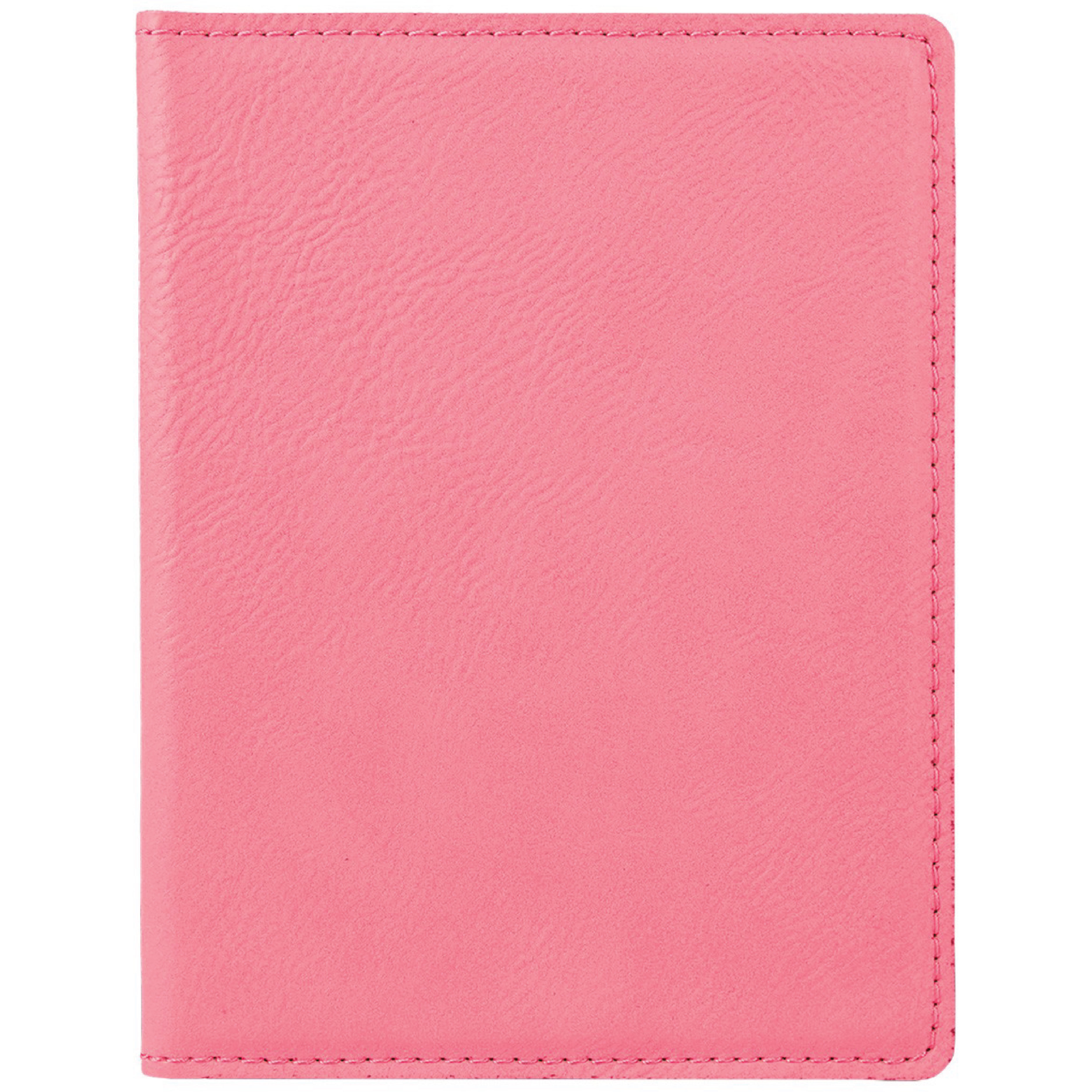 Pink Leatherette Passport Holder 4