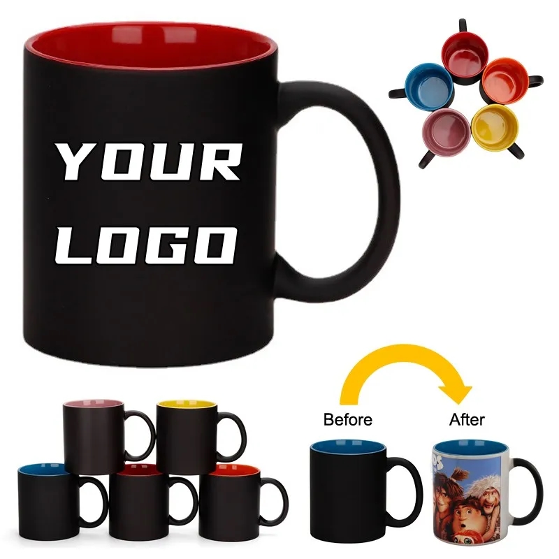 11 oz Two-Tone Color Changing Ceramic Mug 2