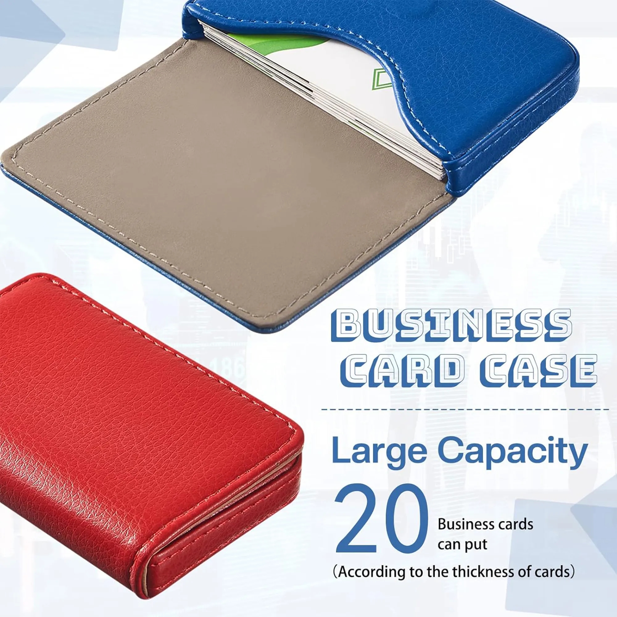 Premium PU Leather Business Card Box 10
