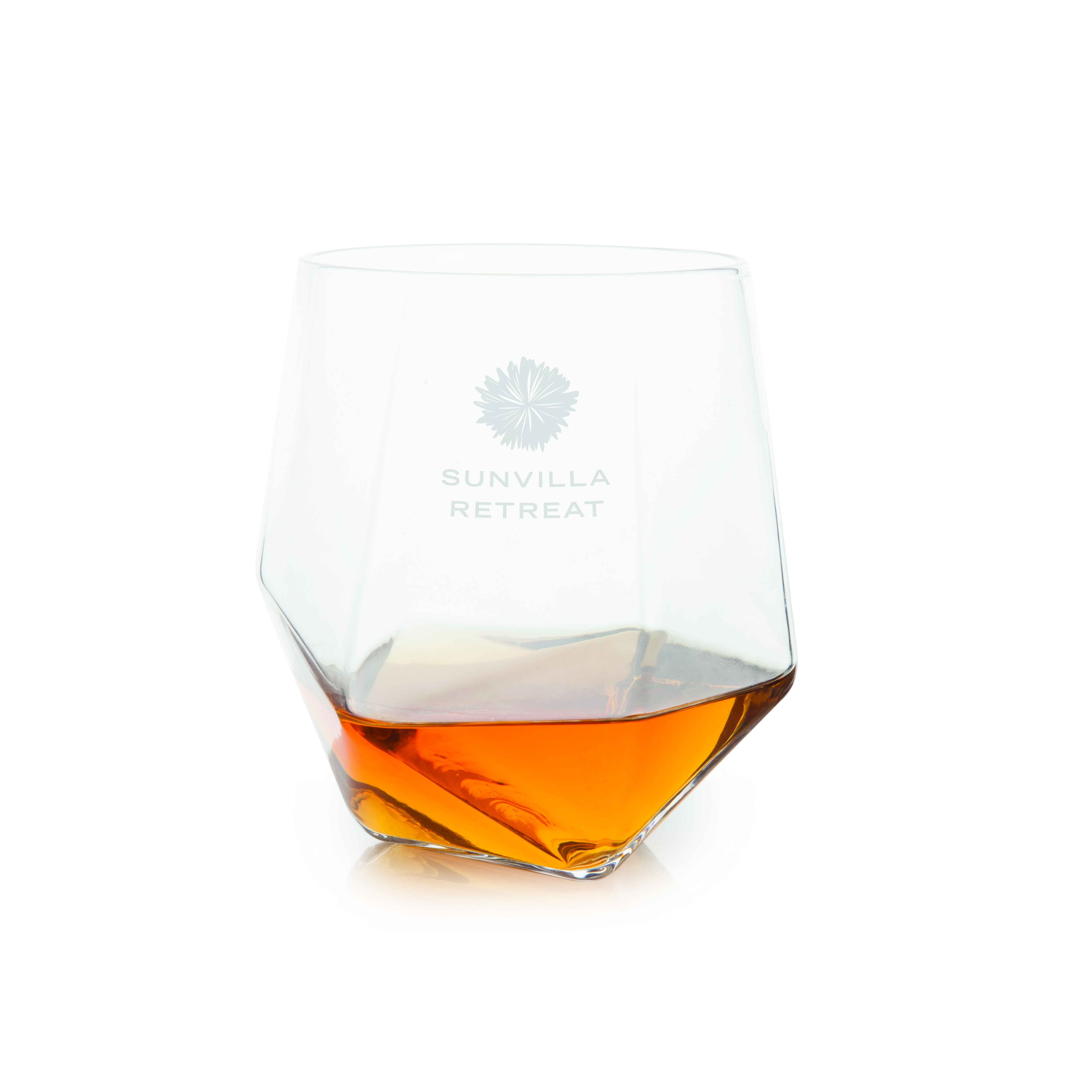 Viski® Faceted Crystal Tumbler, set of 2 1