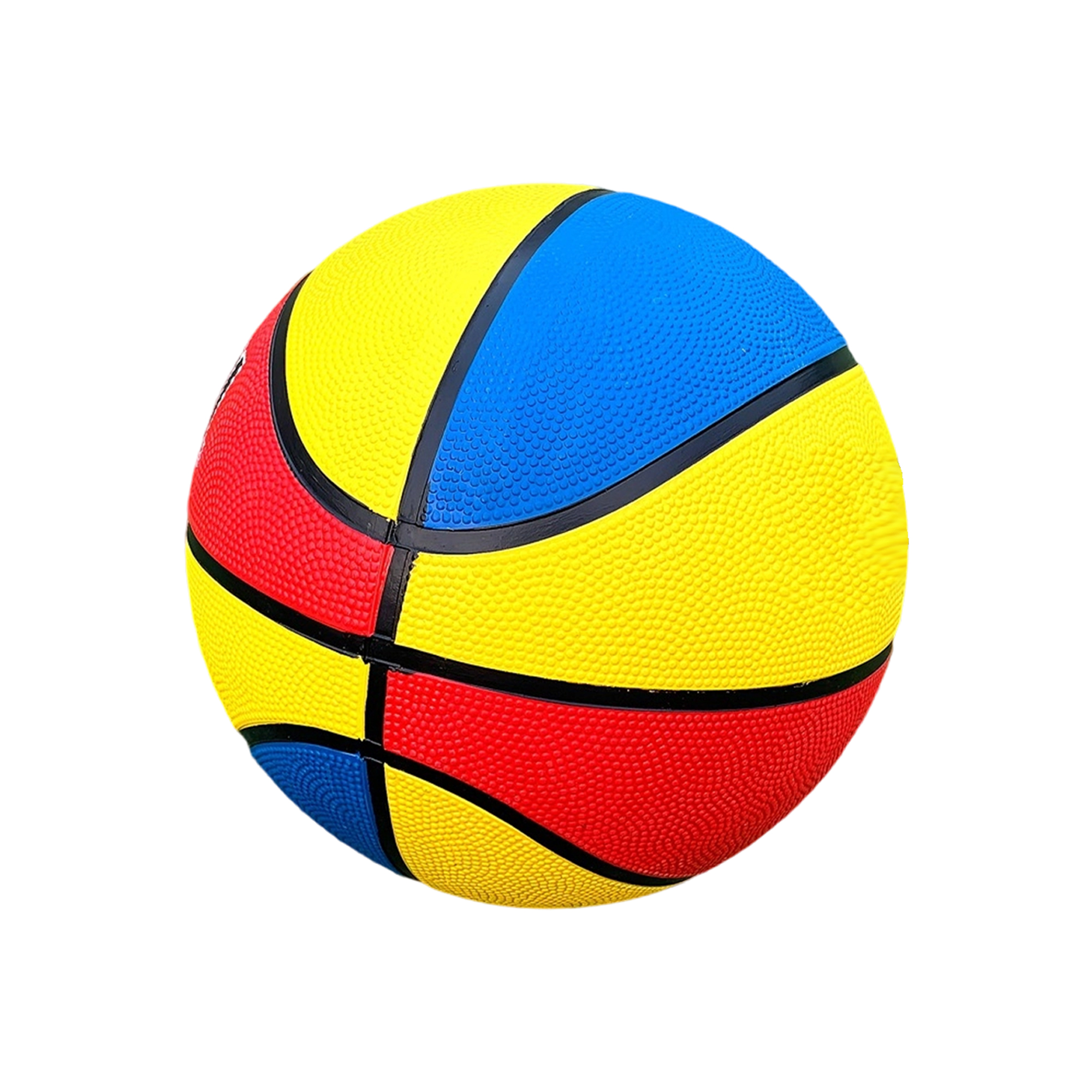 Rubber Standard Size 7 Basketball with Multi Color Panels 3