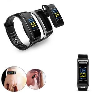 2 In 1 Ear Buds With Fitness Tracker Bracelet And Ergonomic Touch Screen 6