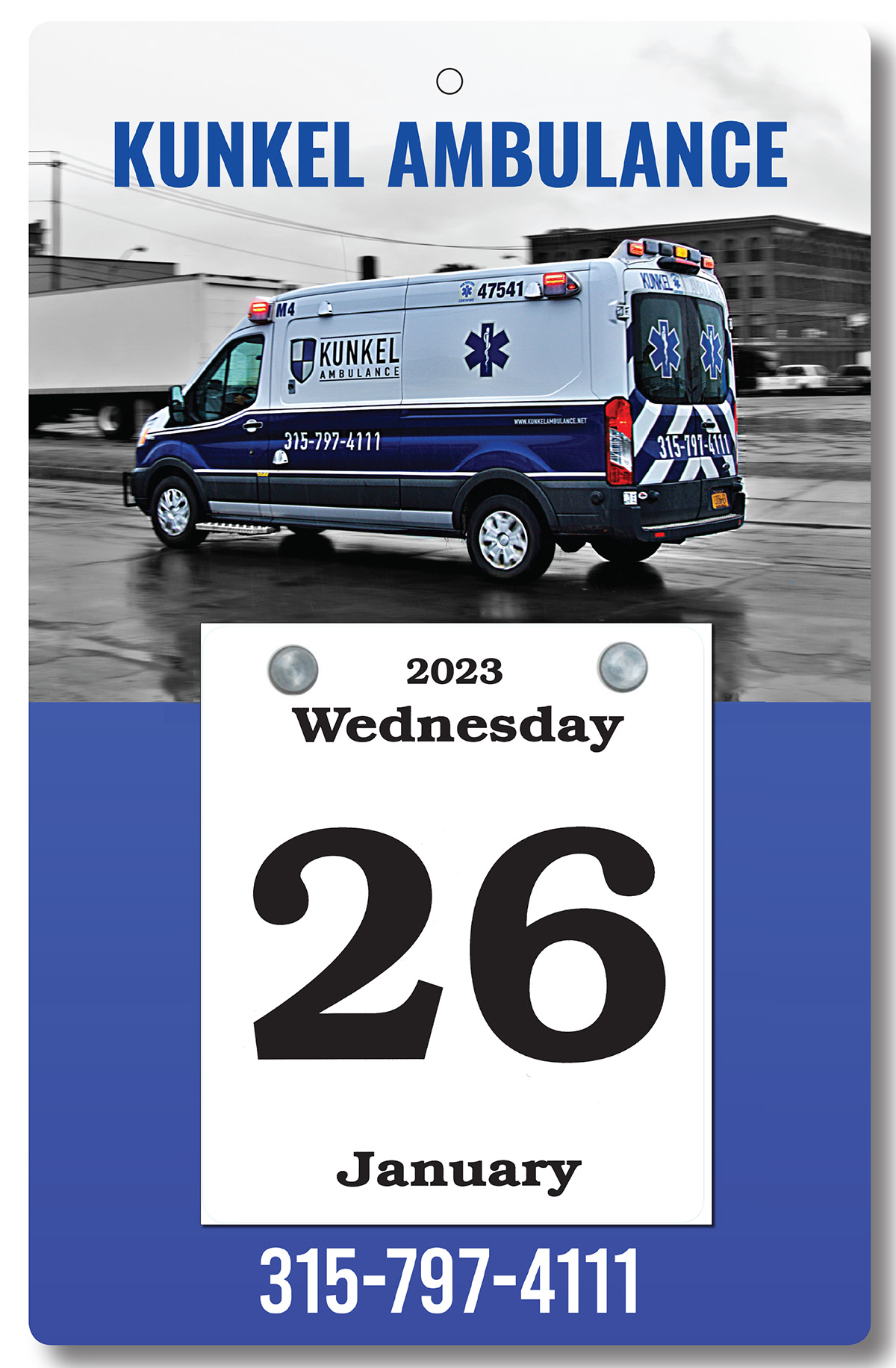 Daily Date Wall Calendar