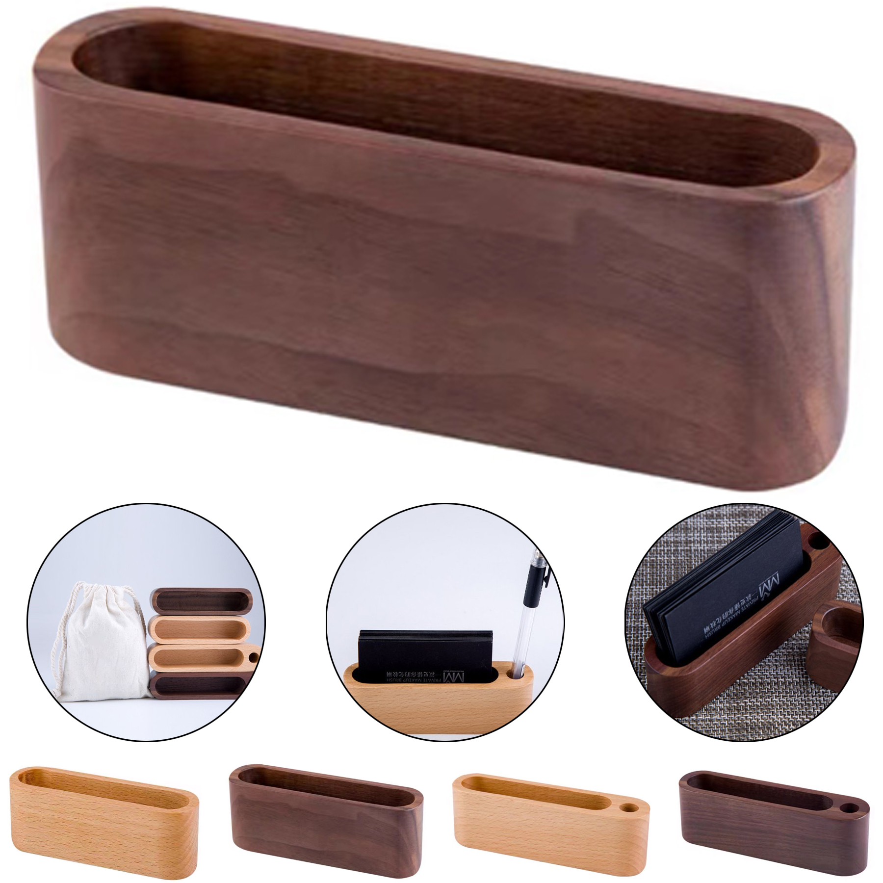 Wooden Business Card Holder 2