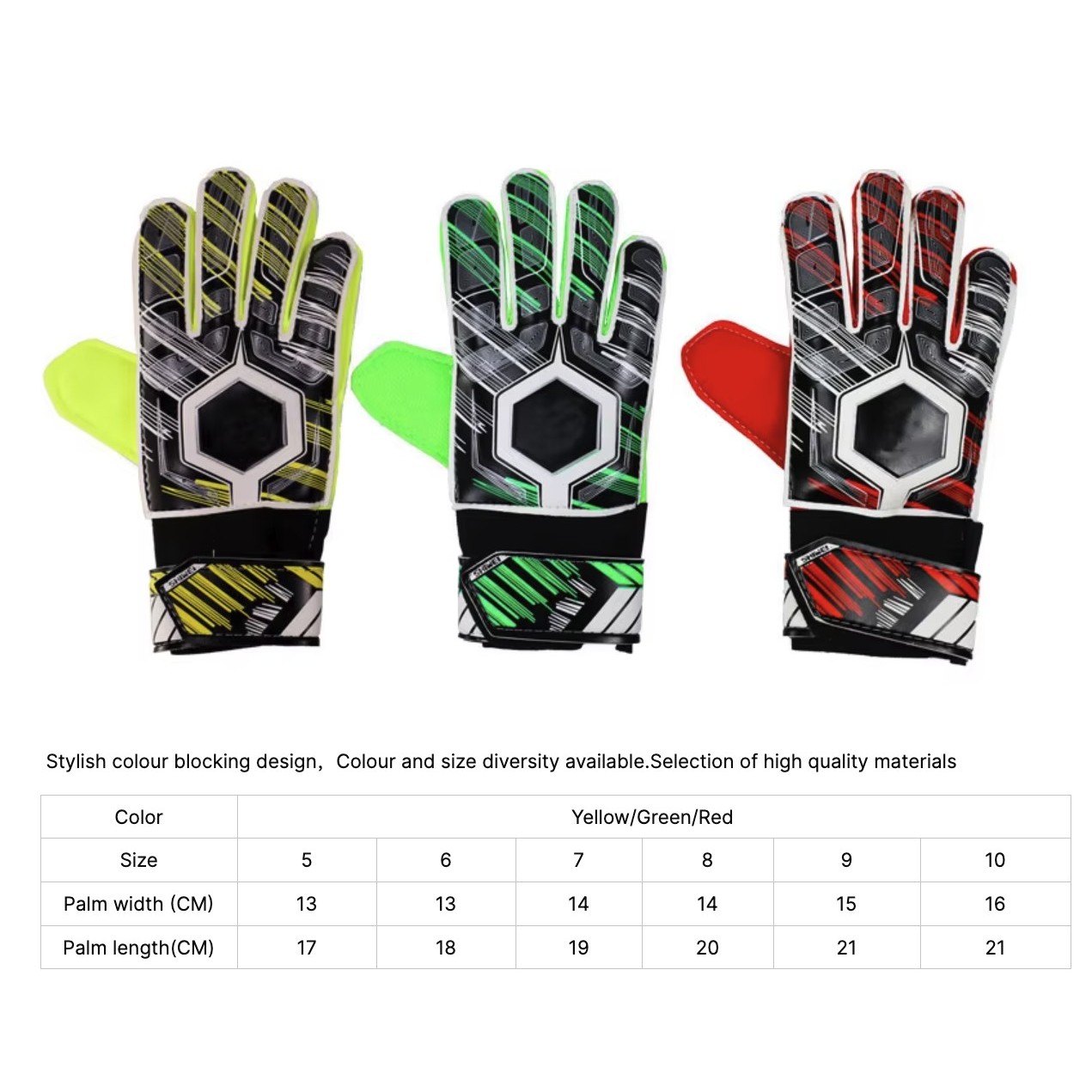 Adult Training and Match Goalie Gloves Goalkeeper Gloves Support Latex Soccer Gloves 4