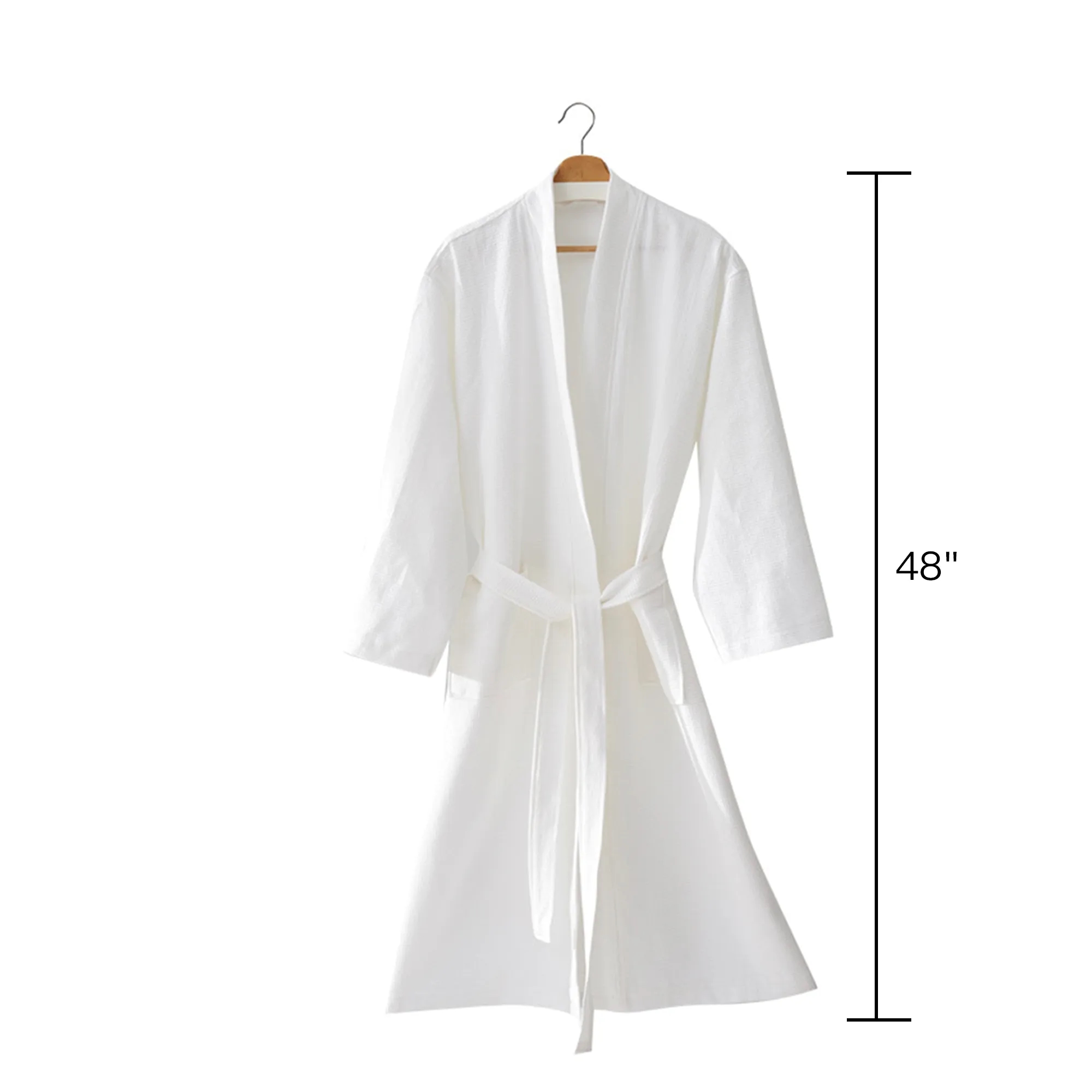 Cotton 48" Waffle Weave Bathrobe 5