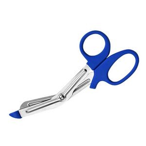 Ergonomic Emergency Medical Scissors With Silver Serrated Blades 22