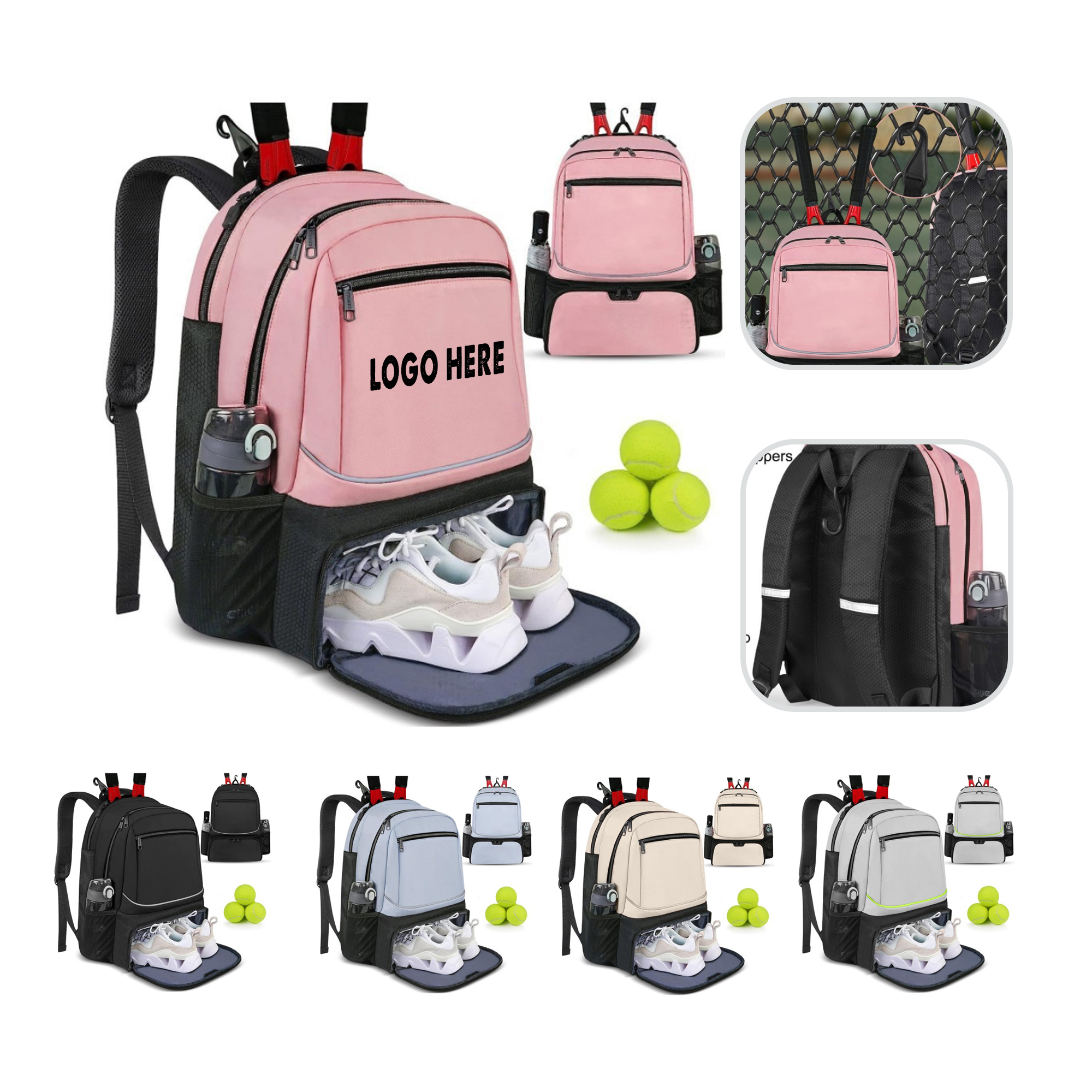 Tennis Backpack With Separate Shoe Compartment 2