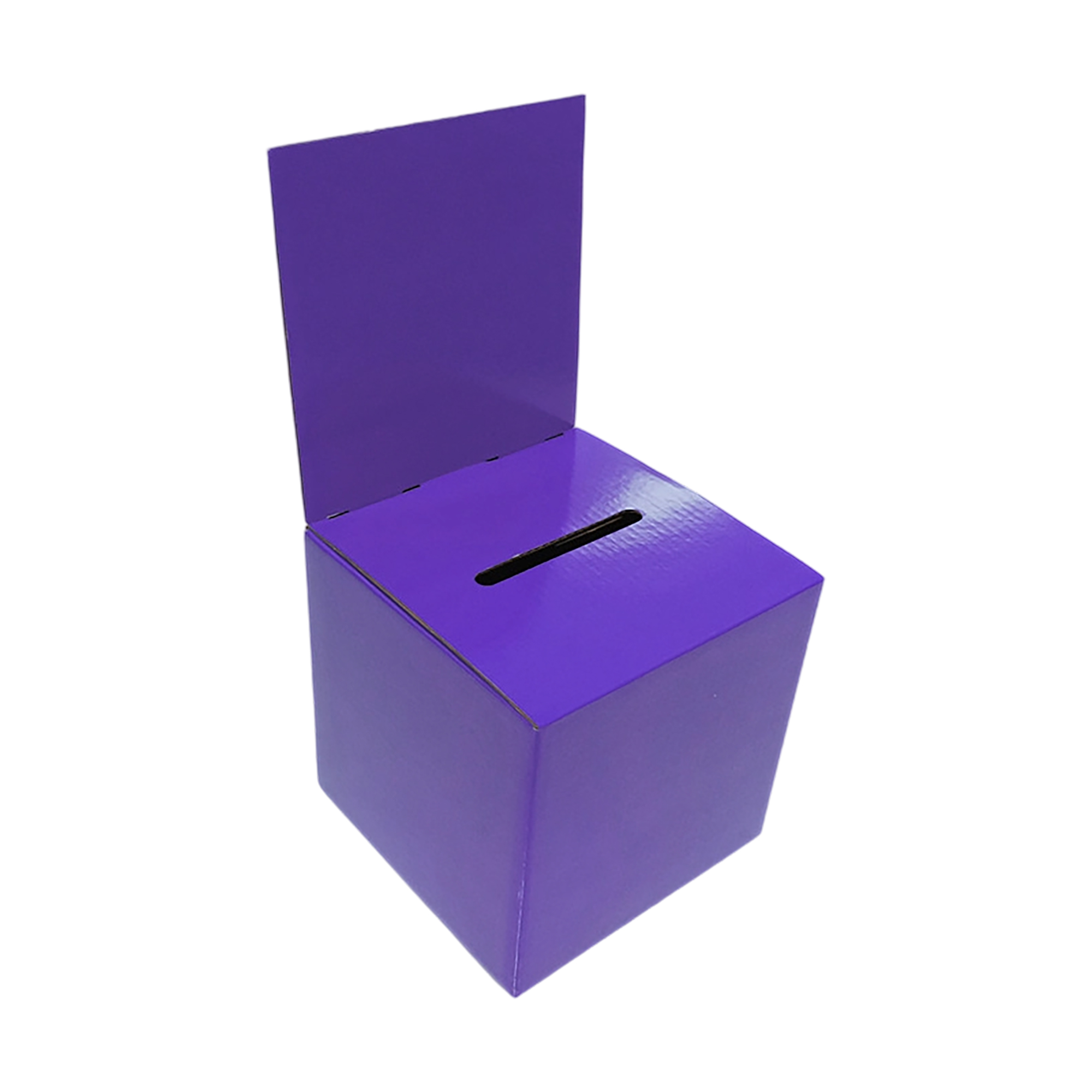 Corrugated Paper Ballot Box 6x6x6" With Title Board 7