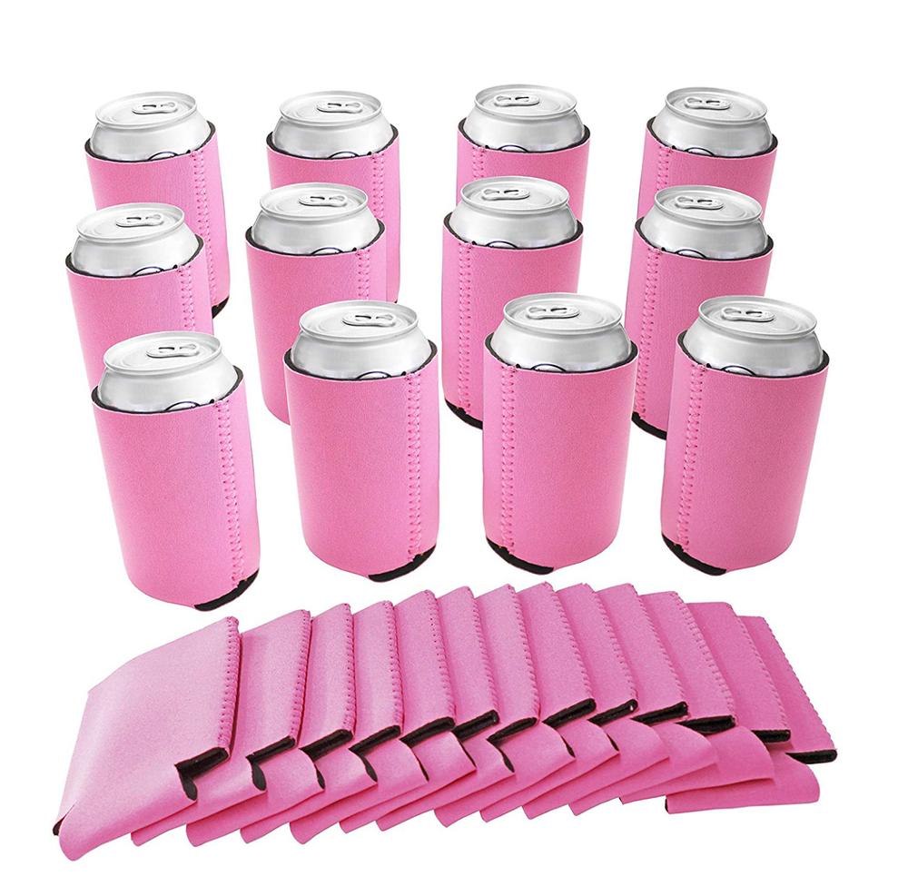 Breast Cancer Awareness Neoprene Can Coolers, custom koozie with logo imprint 3