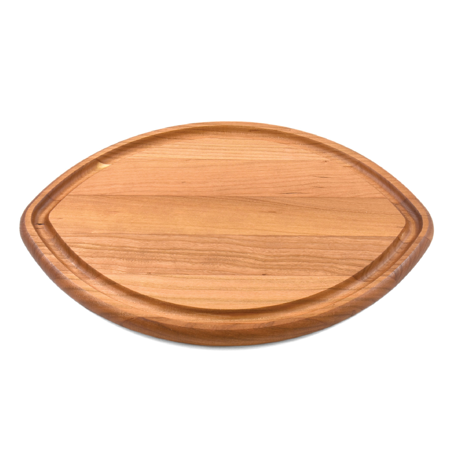 Cherry Football-Shaped Cutting Board w/ Juice Groove 2