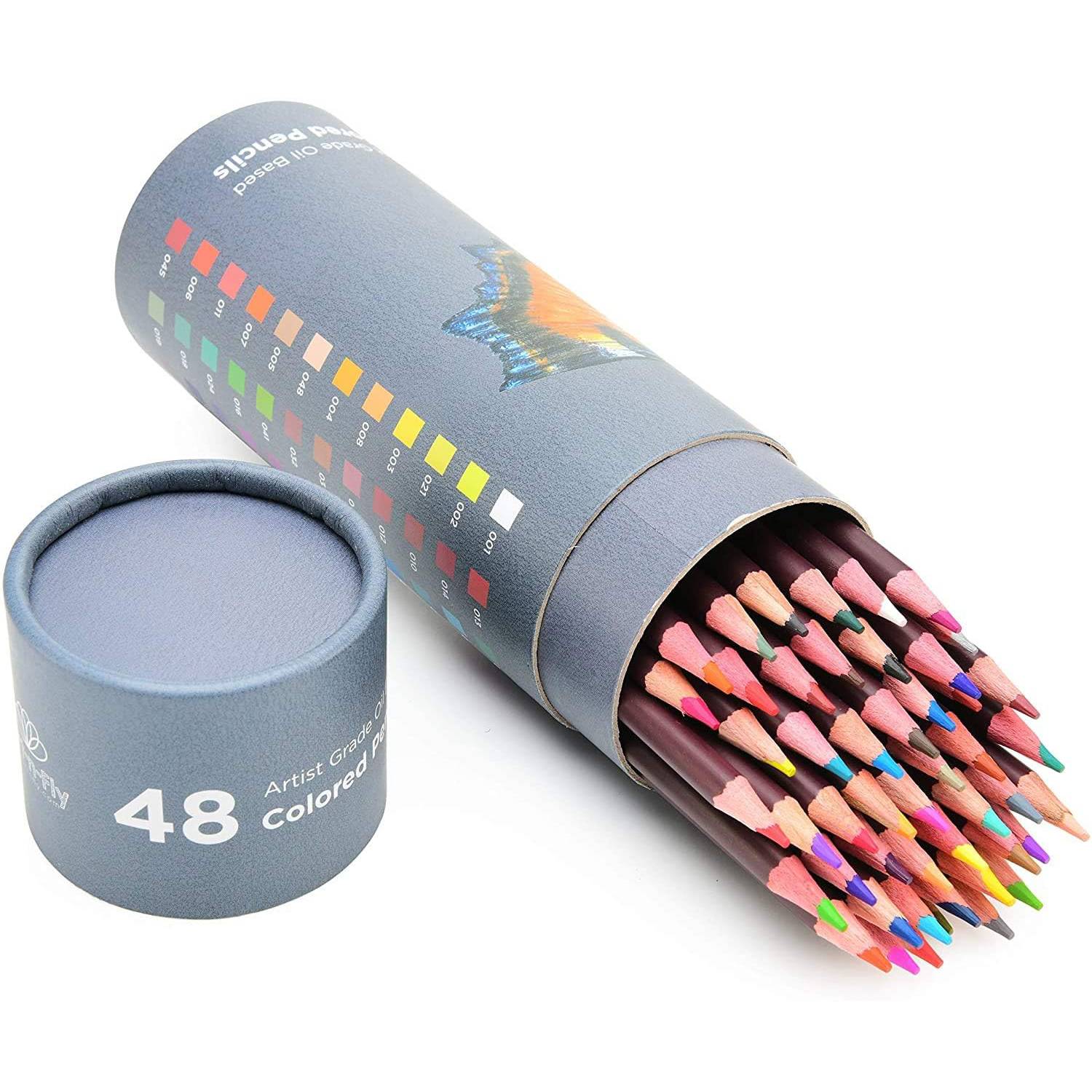 48 Piece Oil-Based Colored Pencils Set 4