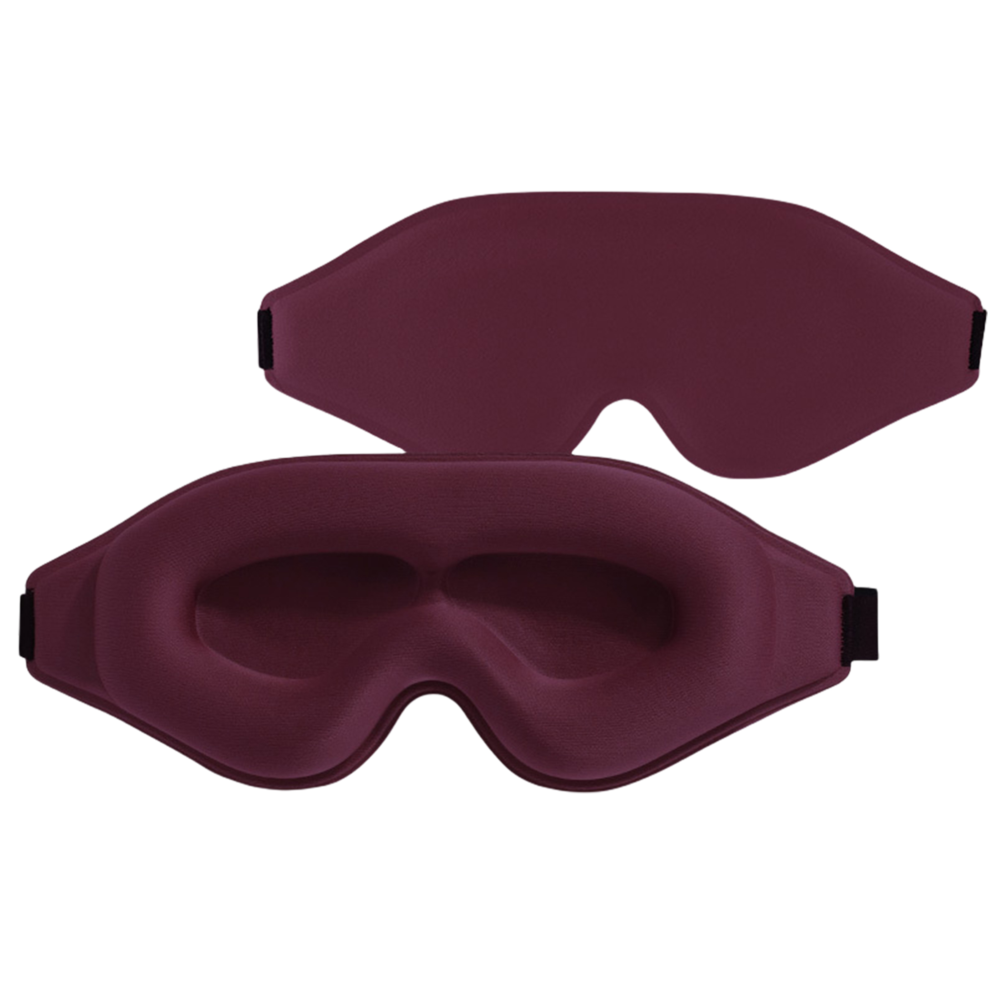 Soft Comfortable 3D Contoured Sleep Mask with Hollow Nose Bridge 2
