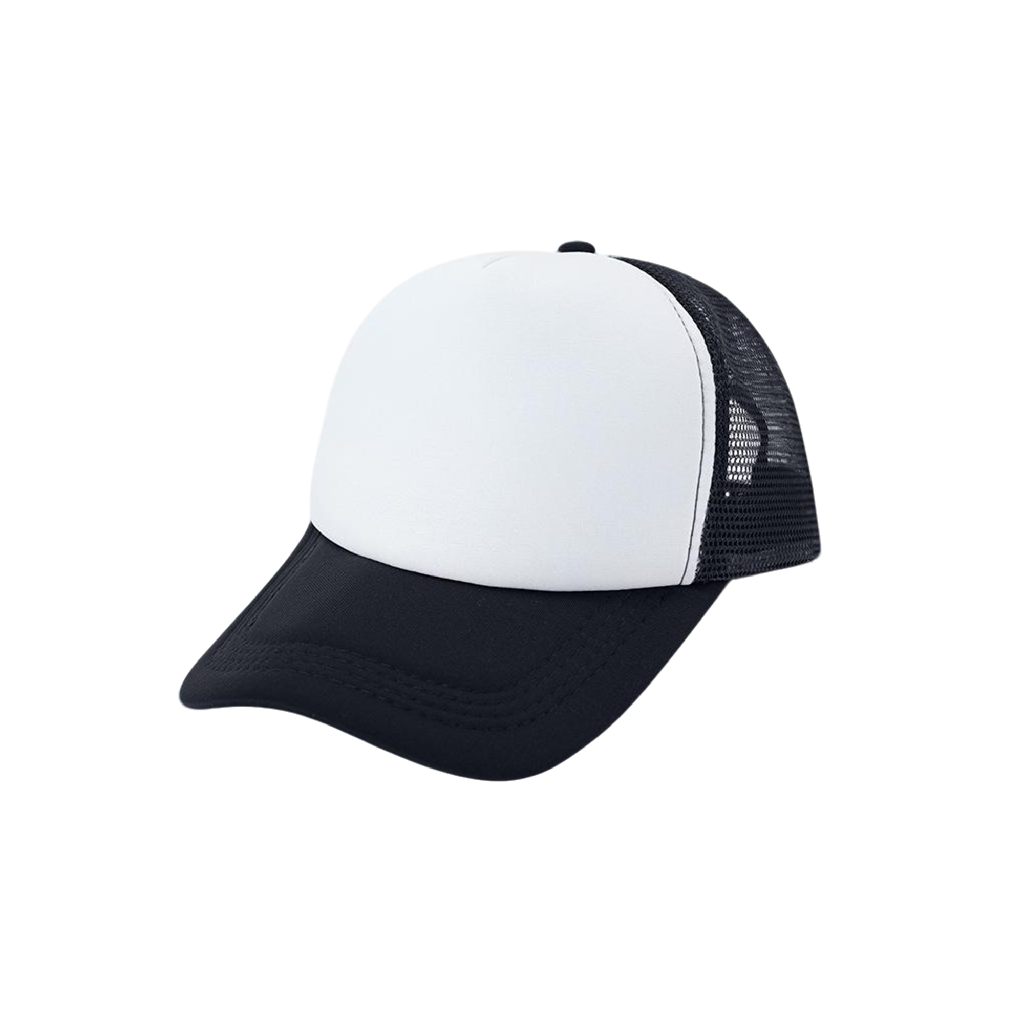 Sponge Mesh Back Trucker Cap With Plastic Snapback 10