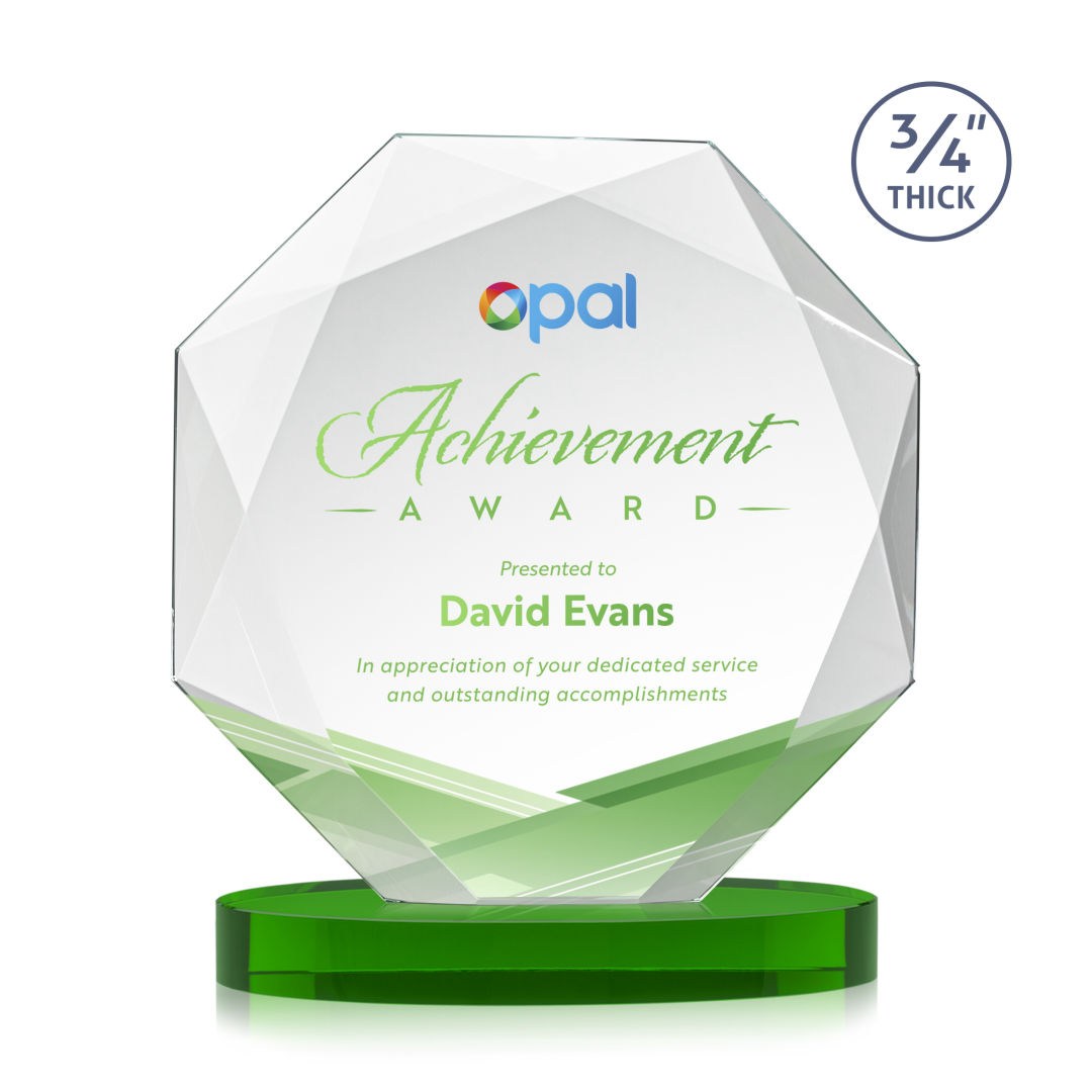 Bradford VividPrint™ Award on Alberton Base - Green