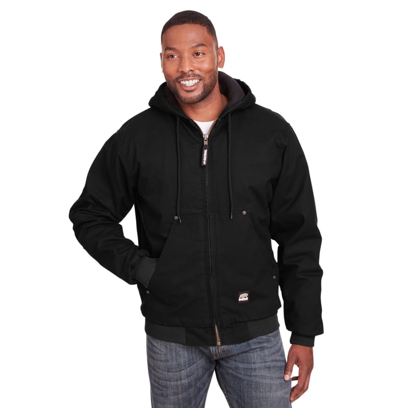 Berne Men's Highland Washed Cotton Duck Hooded Jacket 15