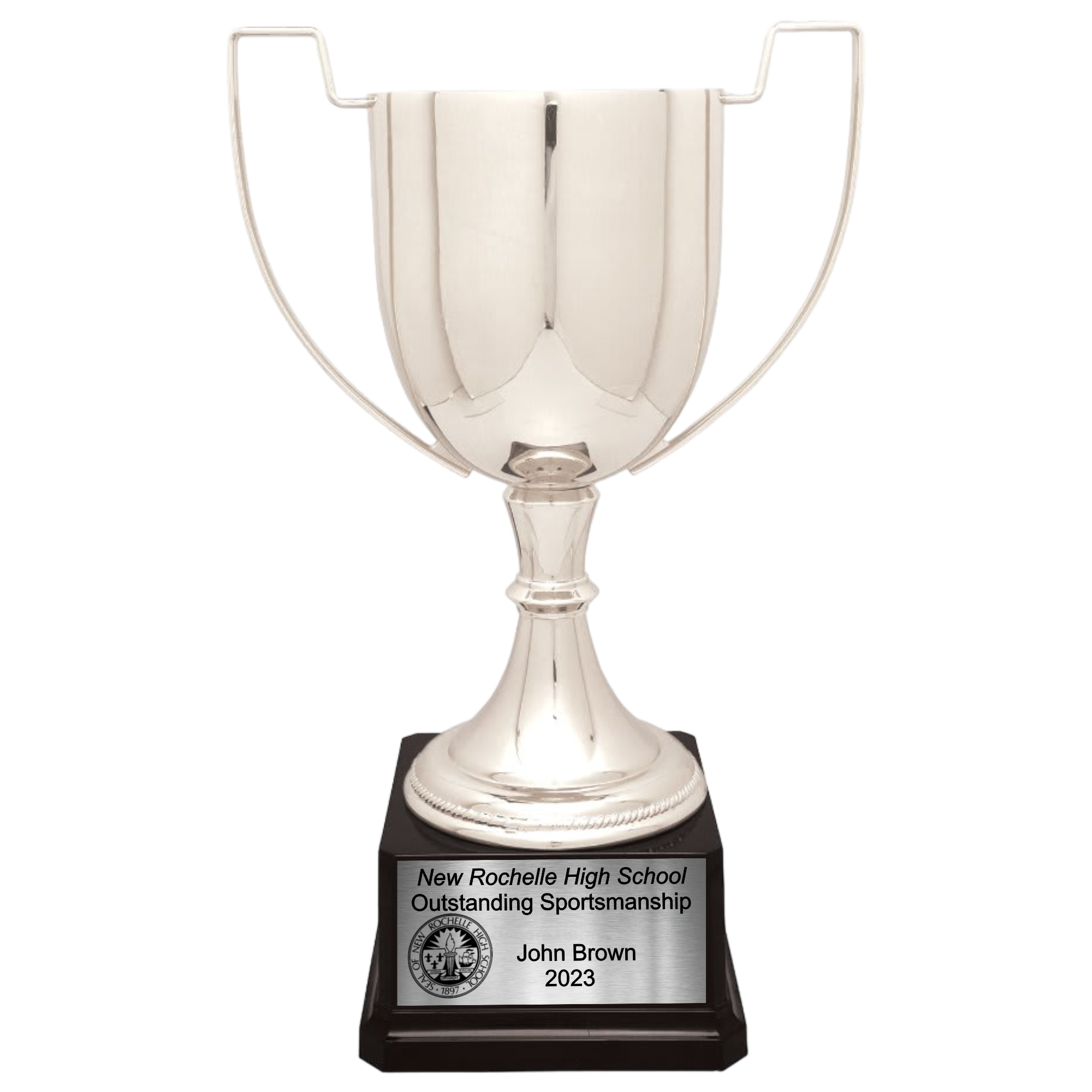 13" Completed Zinc Cup Trophy on Plastic Base 9