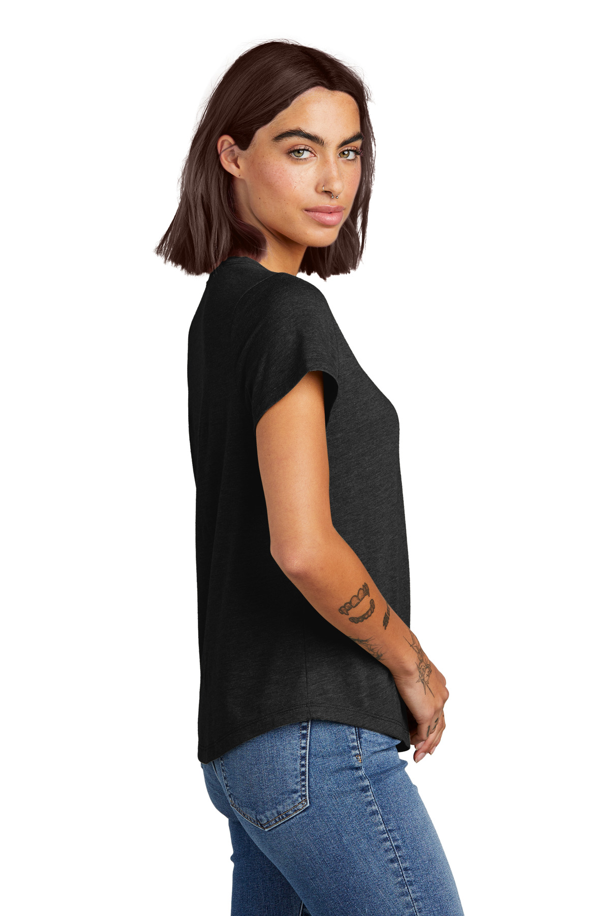 Allmade® Women's Relaxed Tri-Blend Scoop Neck Tee 10