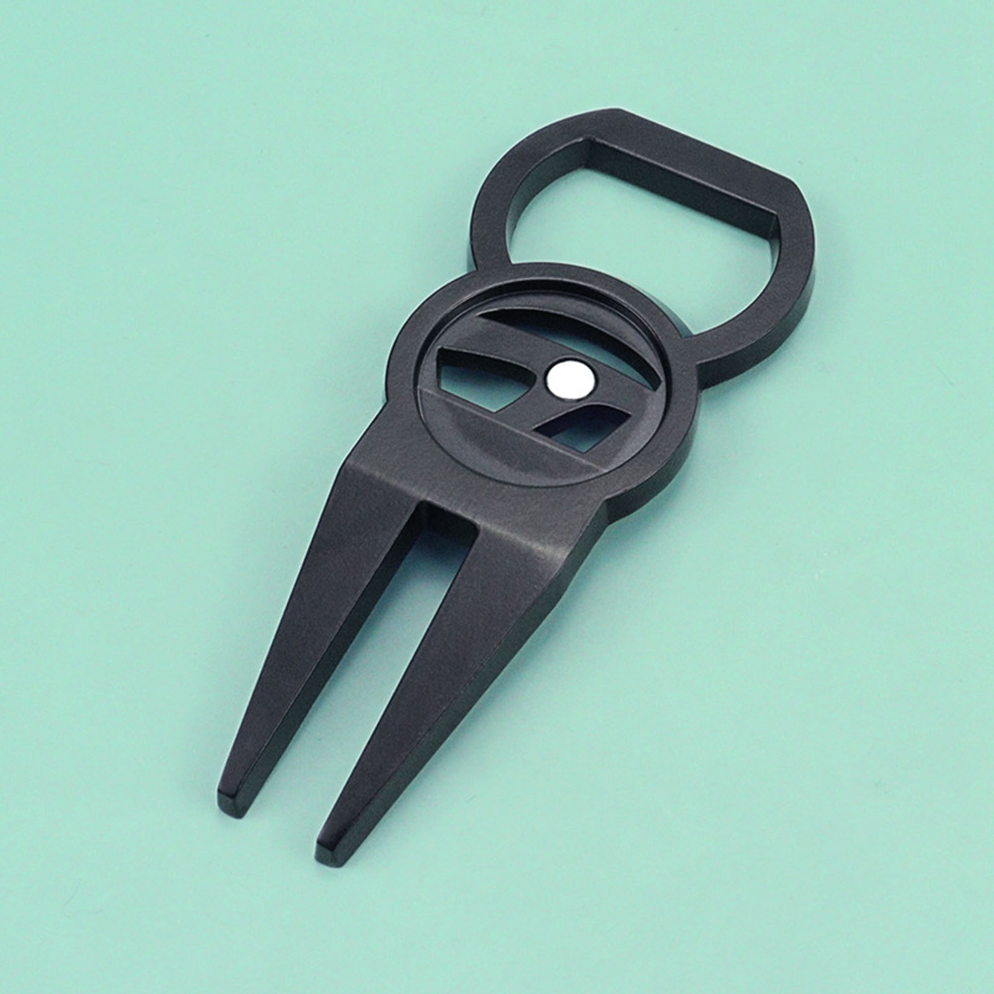 Multi-Functional Golf Divot Repair Tool and Bottle Opener with Ball Marker 2