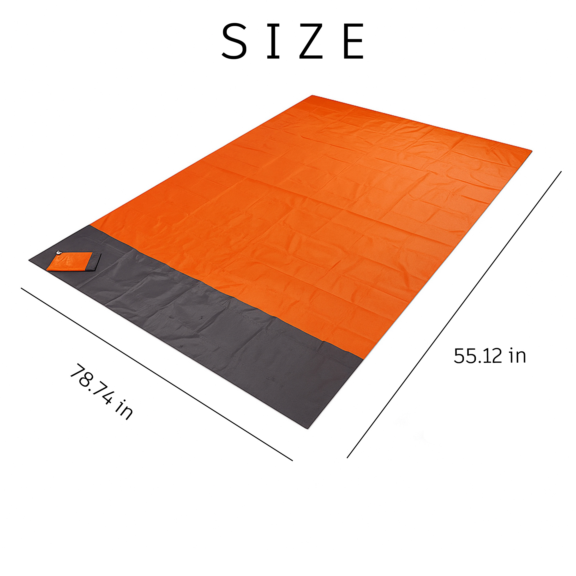 Polyester Portable Waterproof Beach Blanket 8