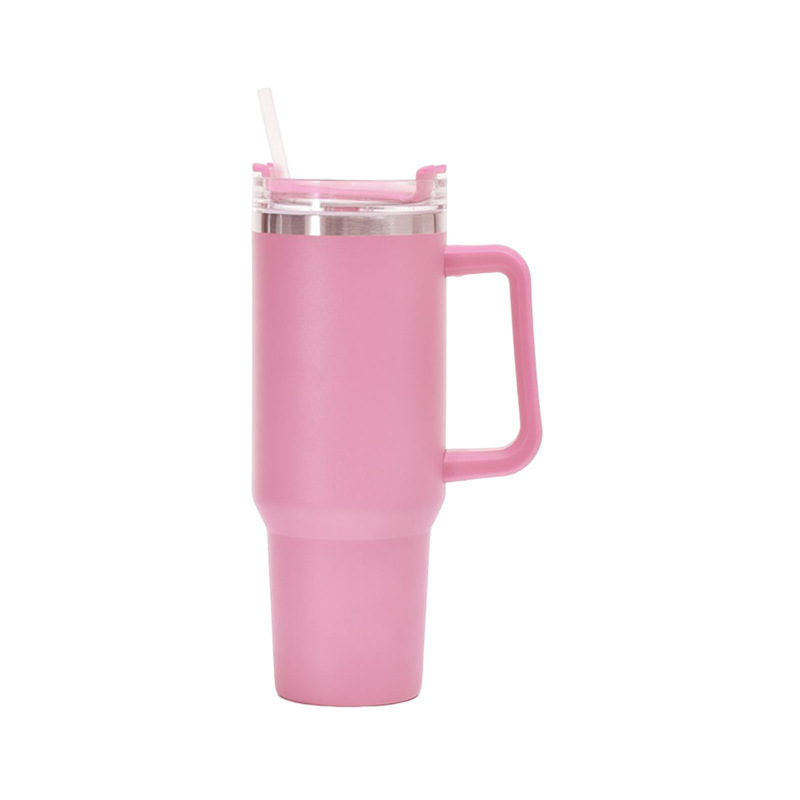 Tumbler Cup with Handle and Straw 4