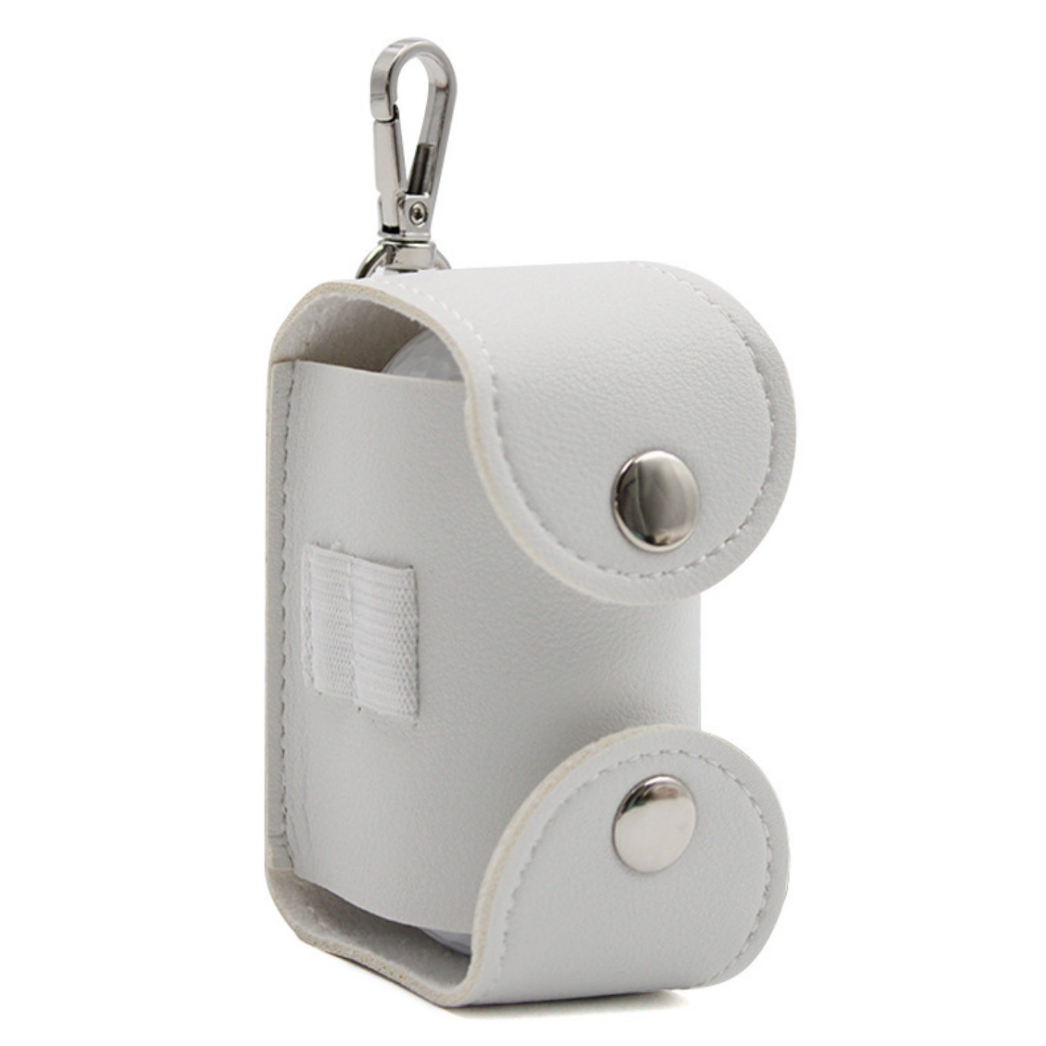 PU Leather Golf Ball Pouch with Clip 2