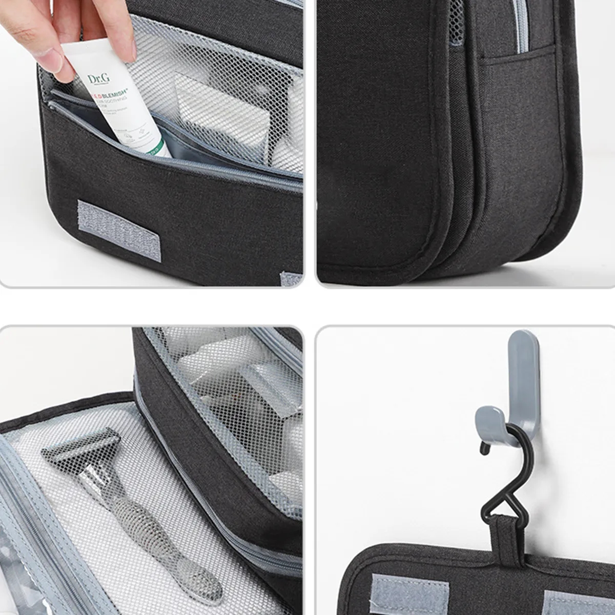 Multiplication Hanging Folding Travel Toiletry Cosmetic Bag 7