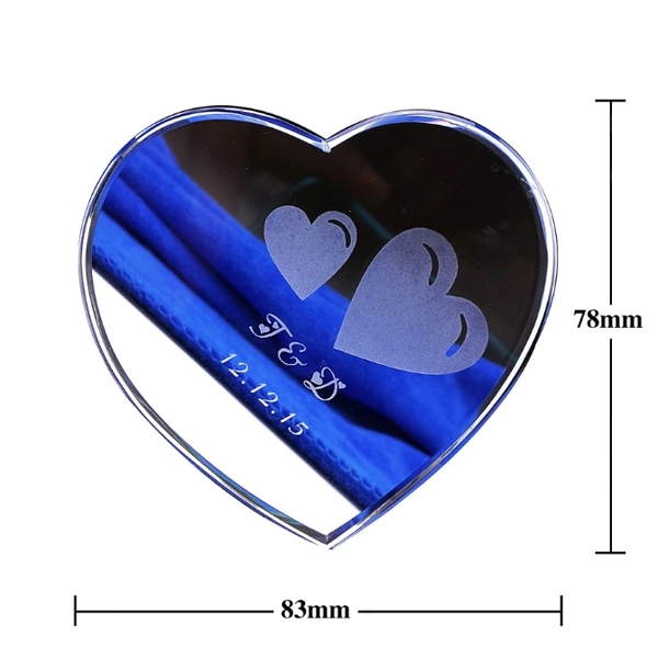 Crystal Heart Shaped Award 2